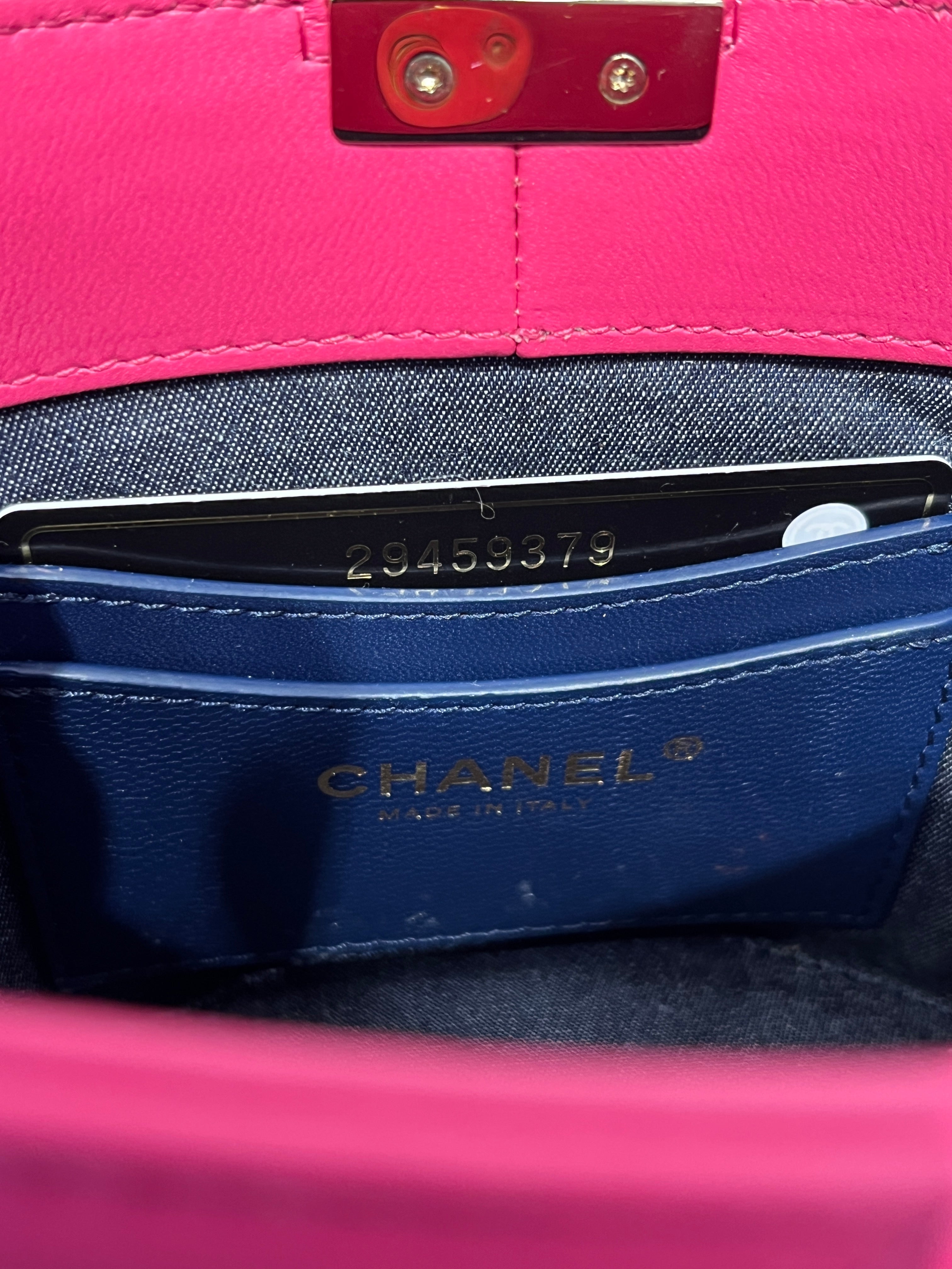 CHANEL/Cross Body Bag/Leather/PNK/Chain Vanity Case view 5