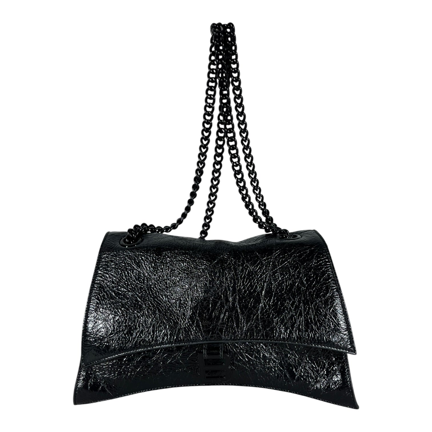 BALENCIAGA/Hand Bag/Leather/BLK/BLACK HARDWARE CRUSH view 1