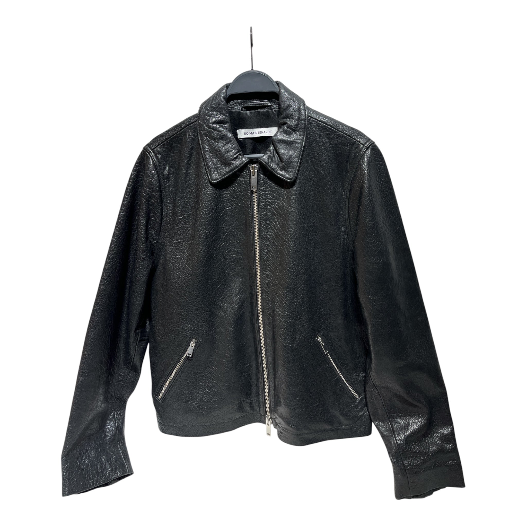 NO MAINTENANCE/Leather Jkt/M/Leather/BLK/ view 1