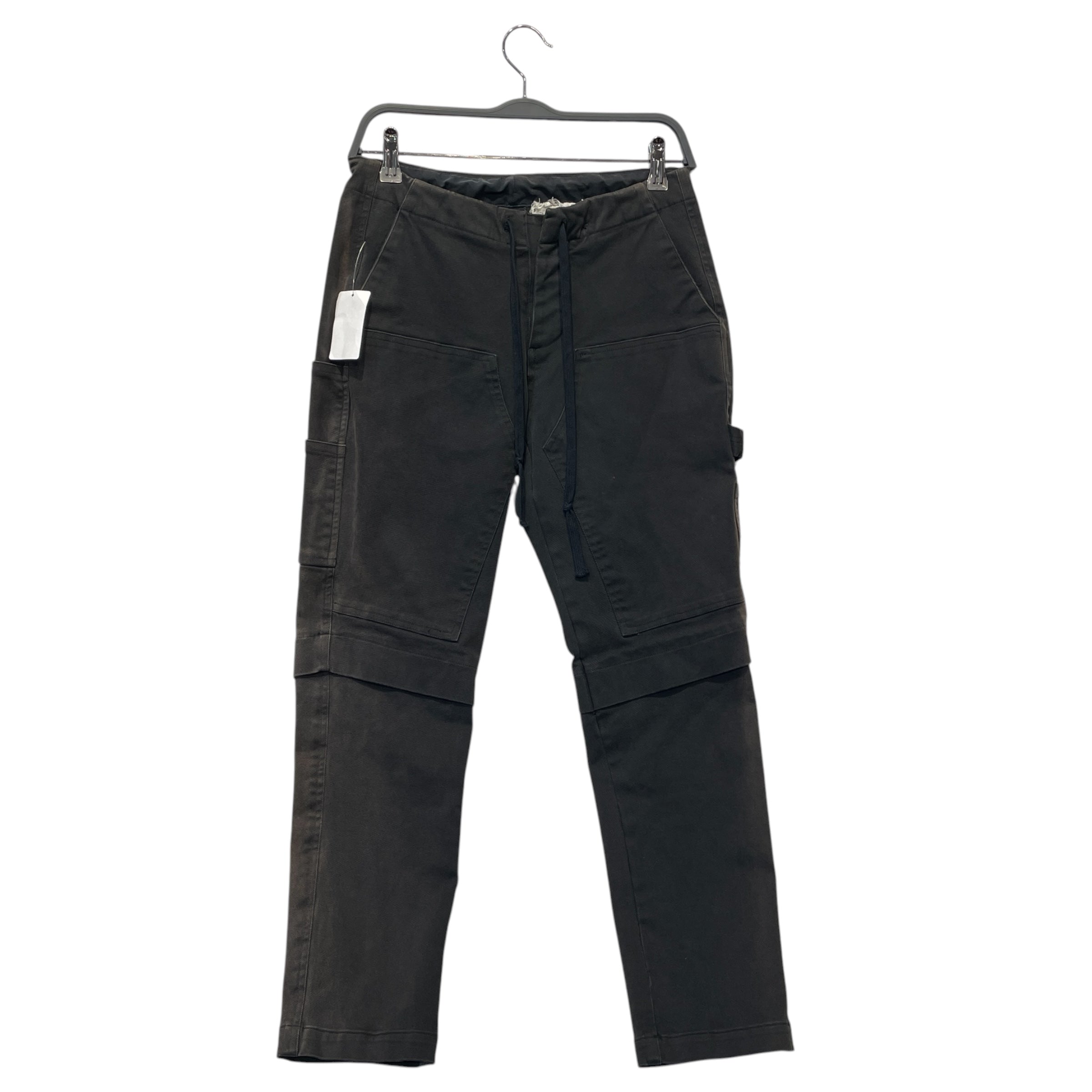 GREG LAUREN/Straight Pants/1/Cotton/BLK/DRAWSTRING PANT view 2