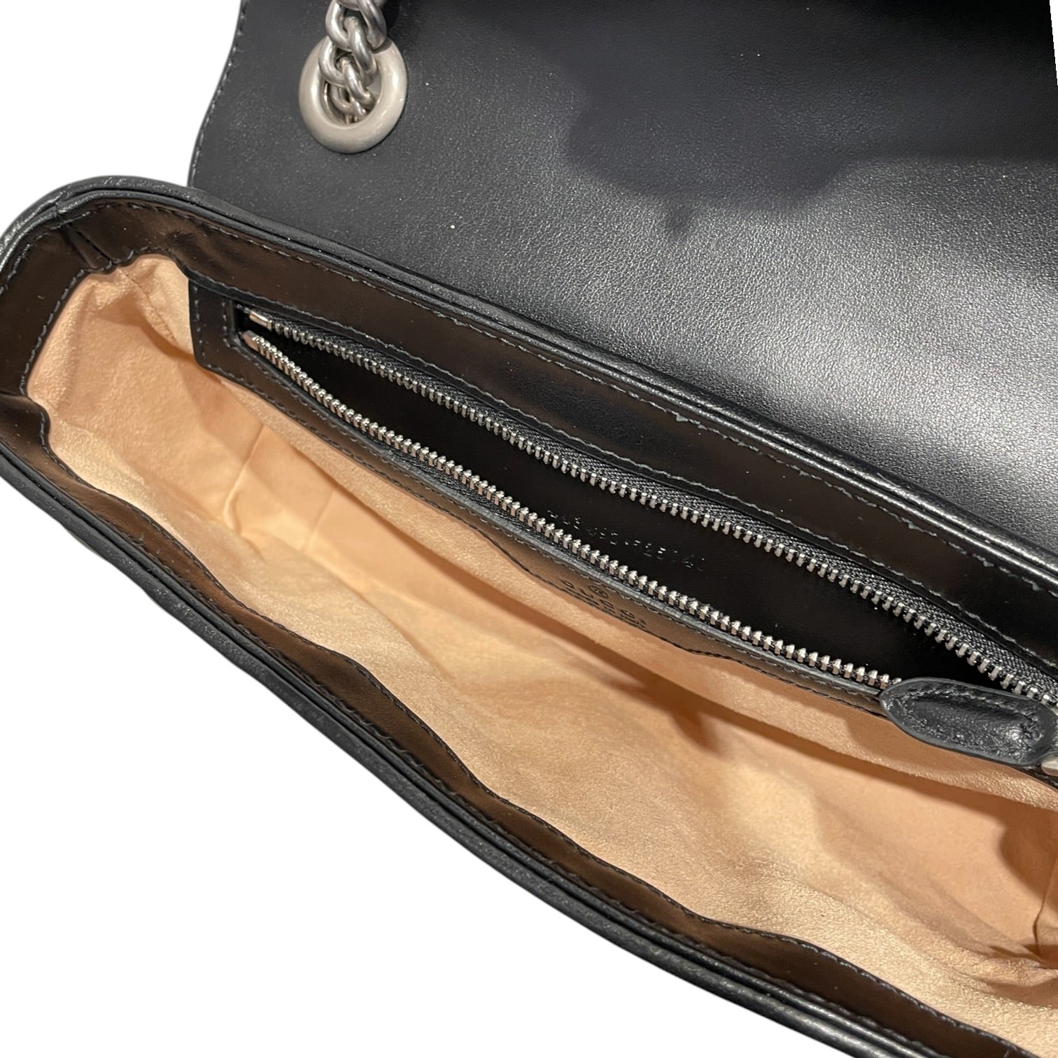 GUCCI/Cross Body Bag/Leather/BLK/Black Double G Marmont view 4