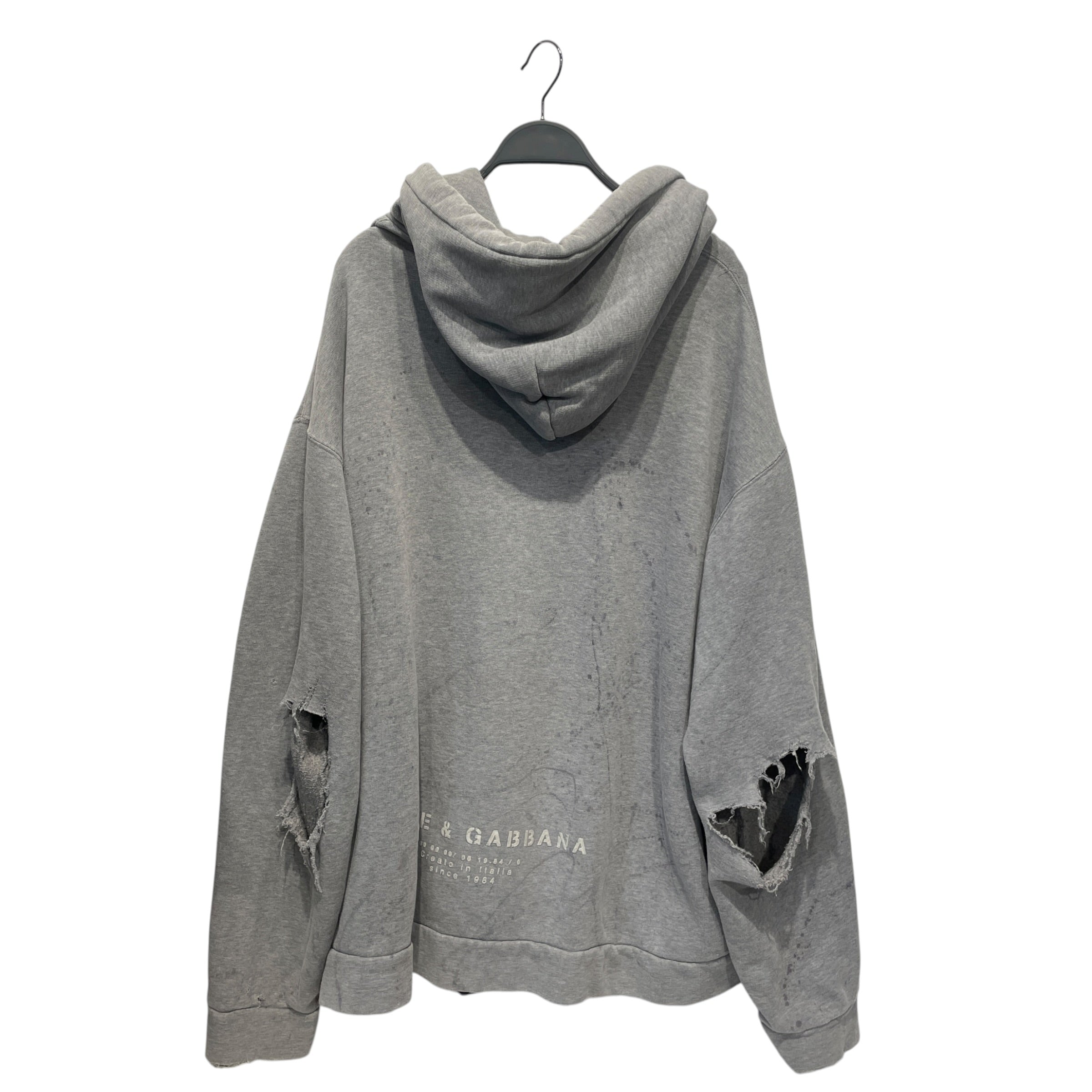 DOLCE&GABBANA/Hoodie/52/Cotton/GRY/GRAFFITI view 2