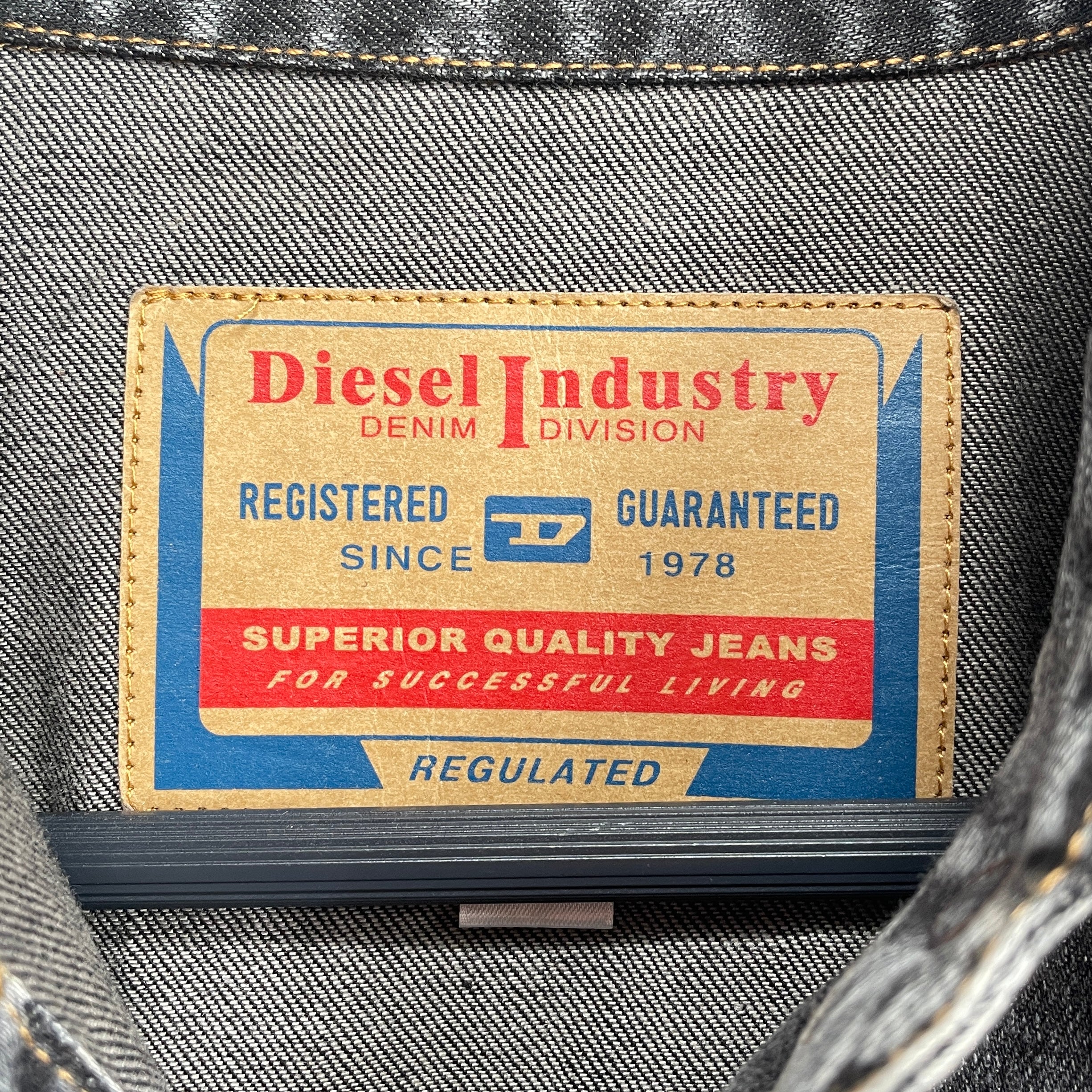 DIESEL/T-Shirt/38/Cotton/GRY/PRINTED DENIM SHIRT view 3