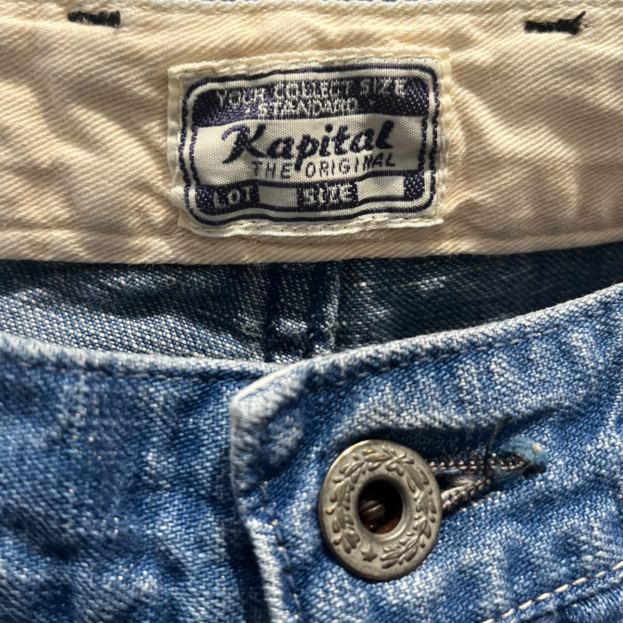 KAPITAL/Bootcut Pants/L/Denim/IDG/Raw Selvedge view 3