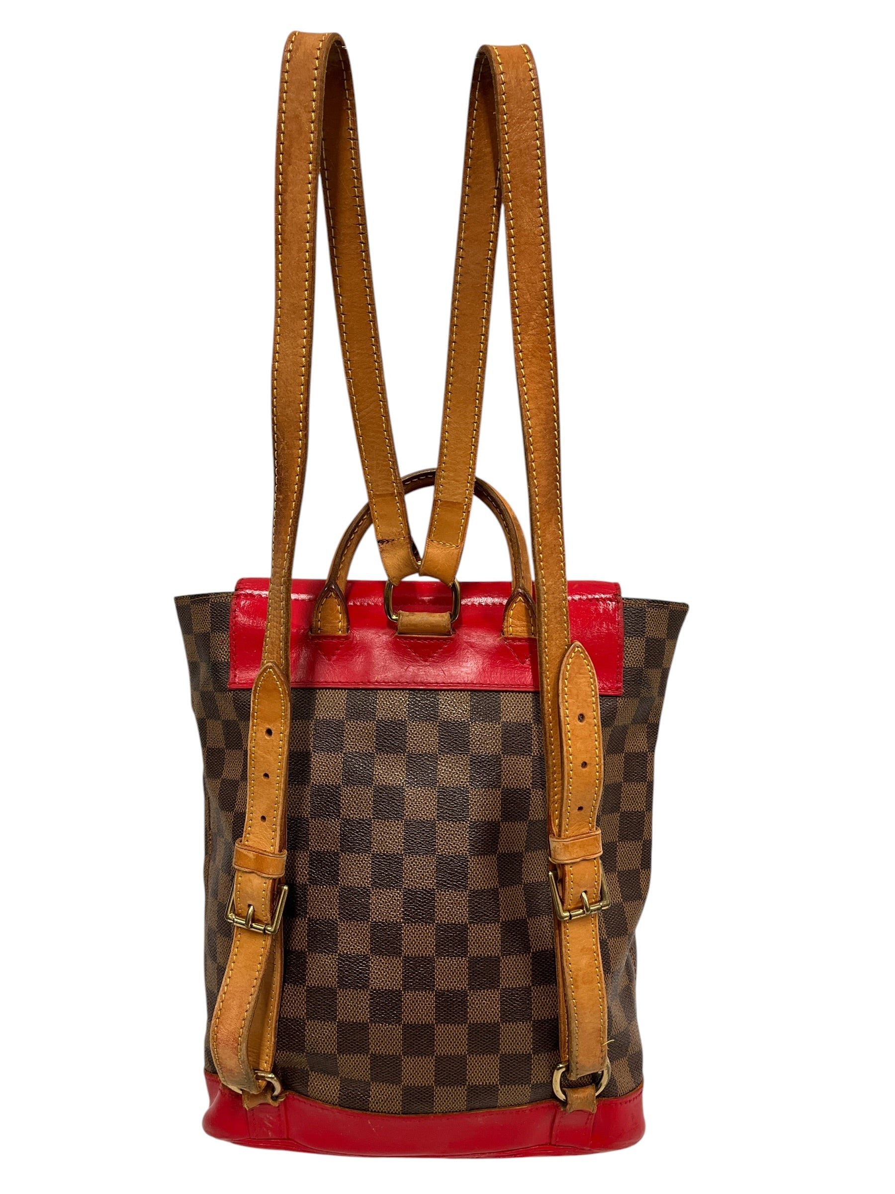 LOUIS VUITTON/Backpack/Leather/RED/SOHO BACKPACK view 3