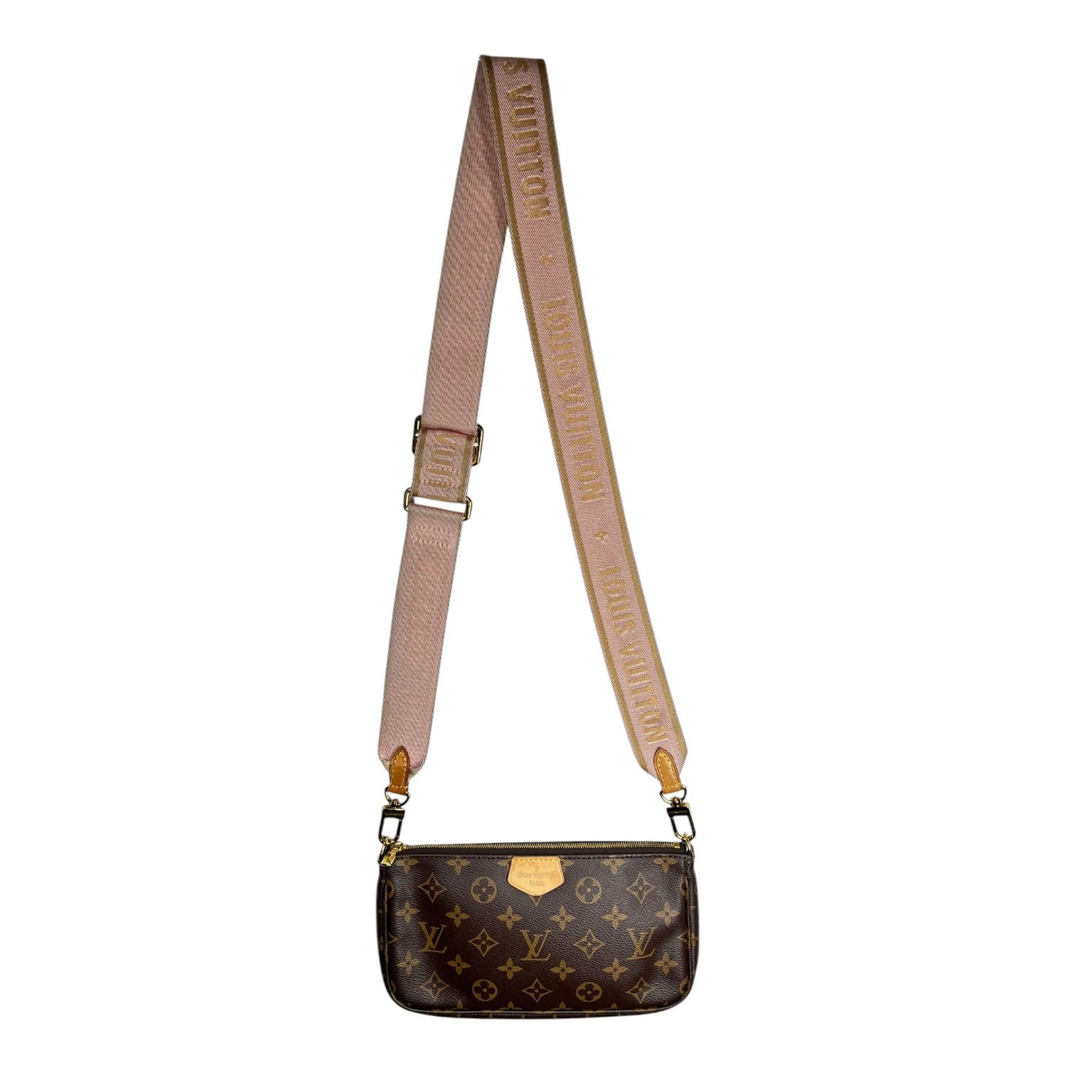 LOUIS VUITTON/Cross Body Bag/Monogram/Leather/BRW/Pochette Crossbody Bag view 1