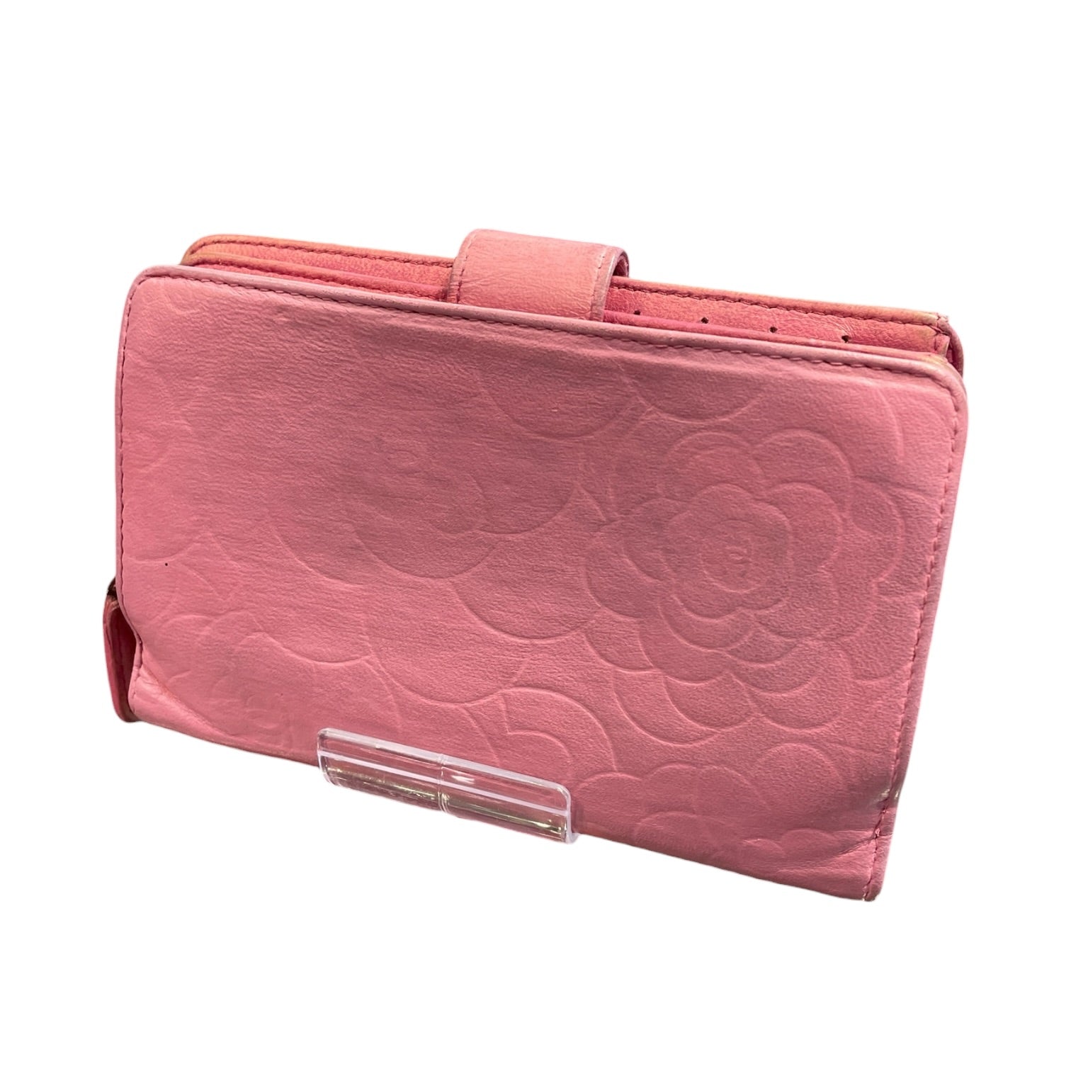 CHANEL/Bifold Wallet/Leather/PNK/CAMELLIA FLOWER view 2