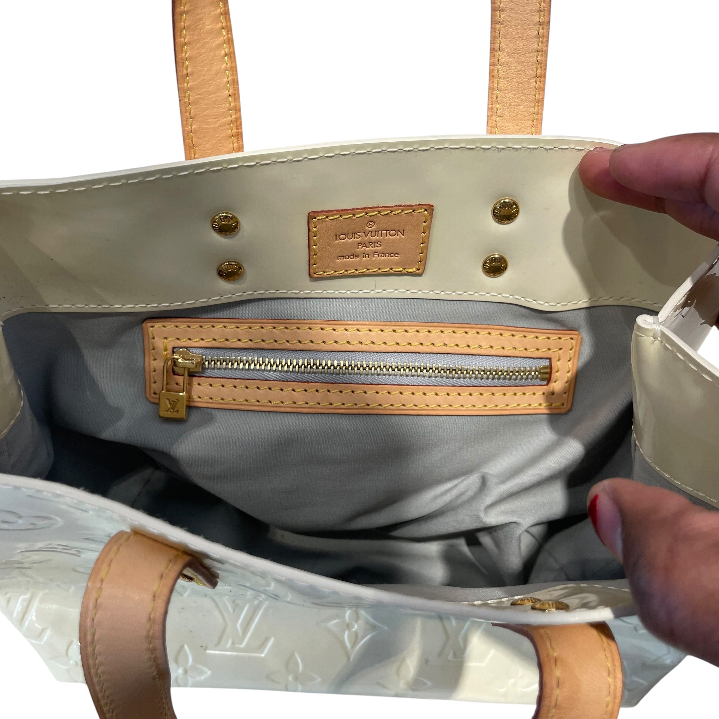 LOUIS VUITTON/Hand Bag/Monogram/Leather/YEL/VERNIS READE PM view 3