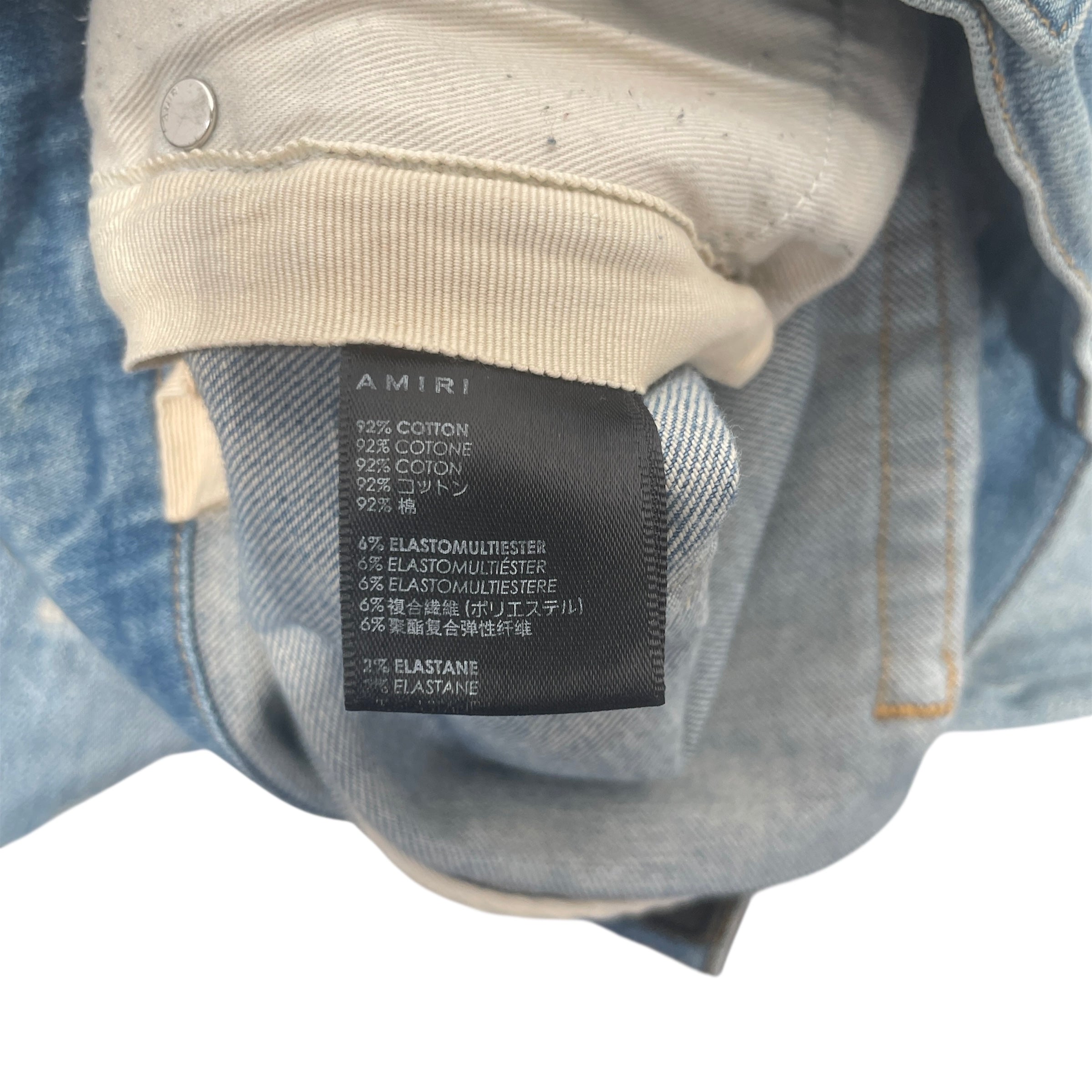 AMIRI/Skinny Pants/33/Cotton/BLU/ view 4