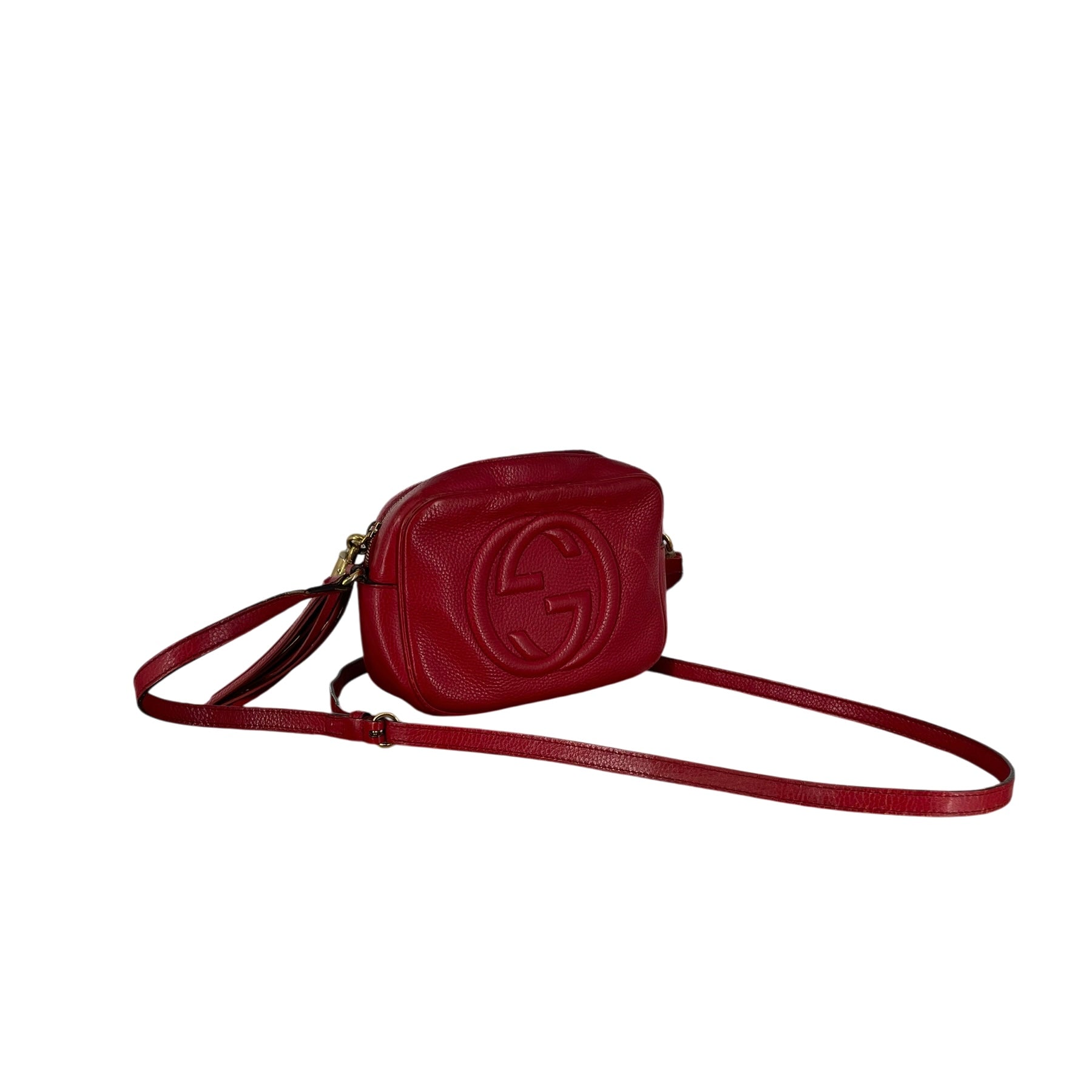 GUCCI/Bag/Leather/RED/RED GUCCI SOHO  DISCO SMALL view 3