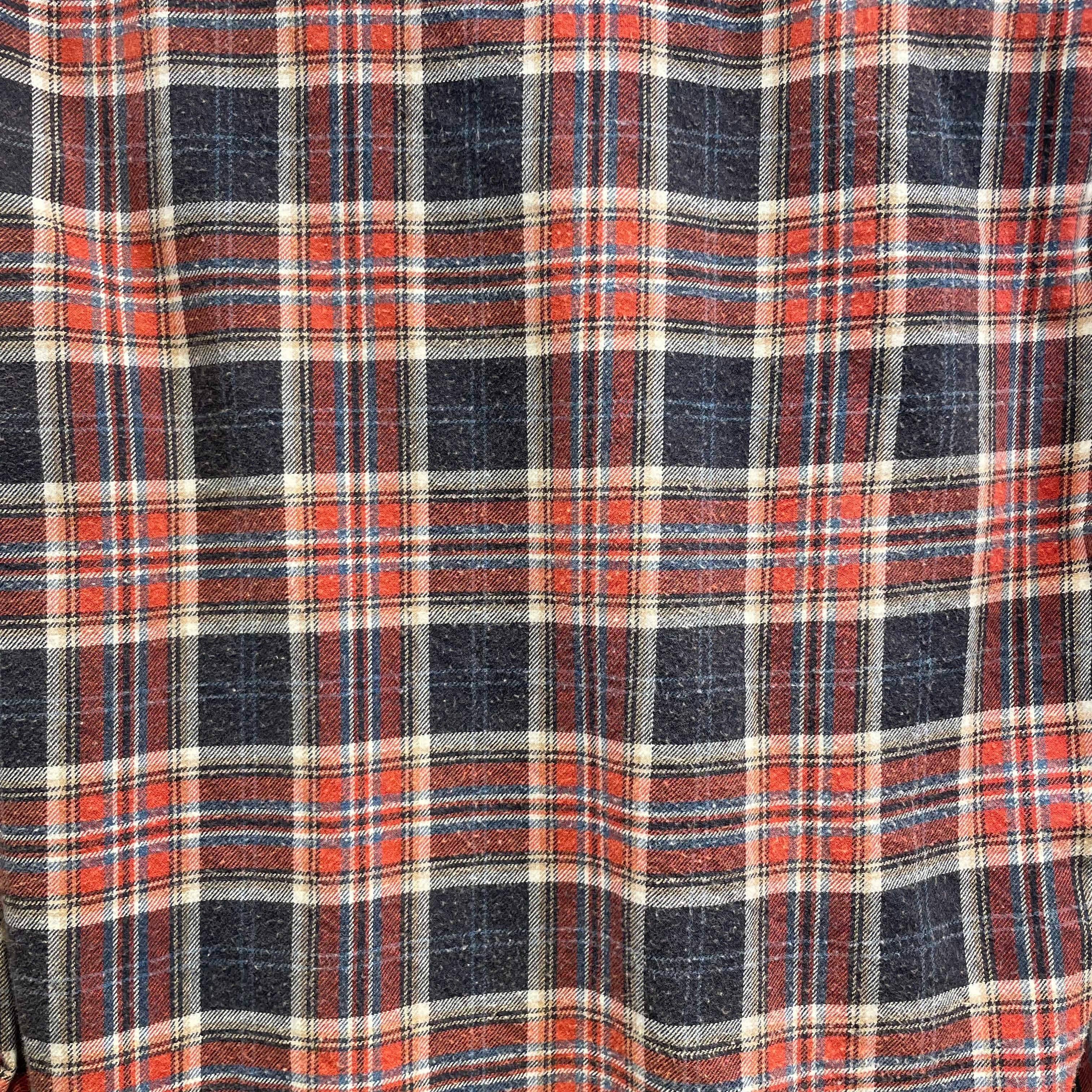 R13/Flannel Shirt/XS/Cotton/ORN/Plaid/Japenese Fabric Blue/Orange view 3