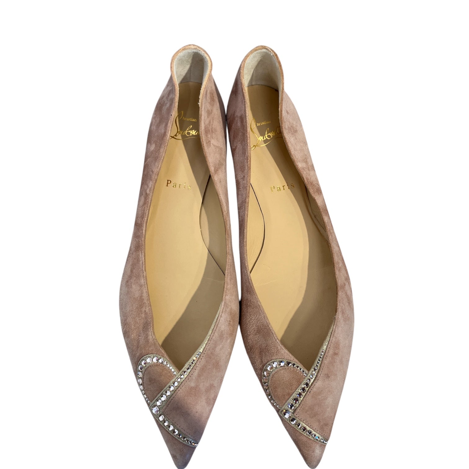 Christian Louboutin/Flat Shoes/EU 41/Suede/PNK/ view 4
