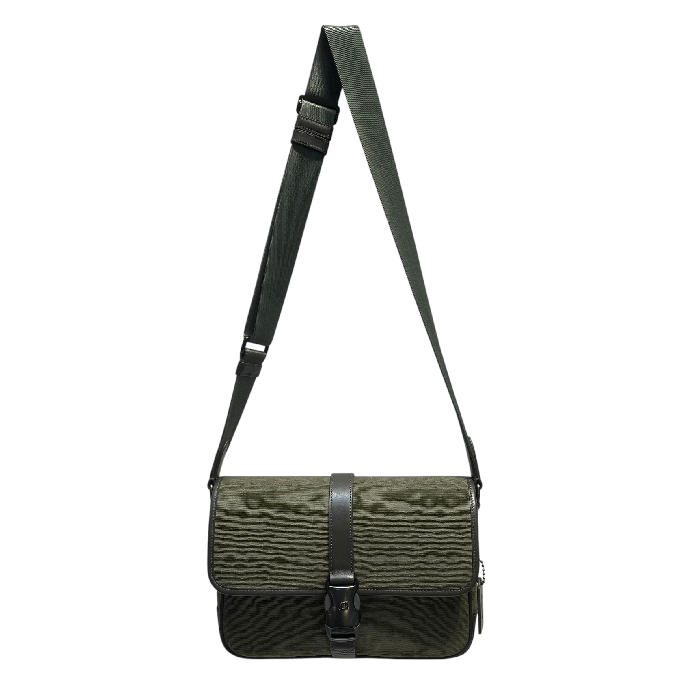 COACH/Bag/Monogram/Cotton/KHK/League Messenger bag view 1