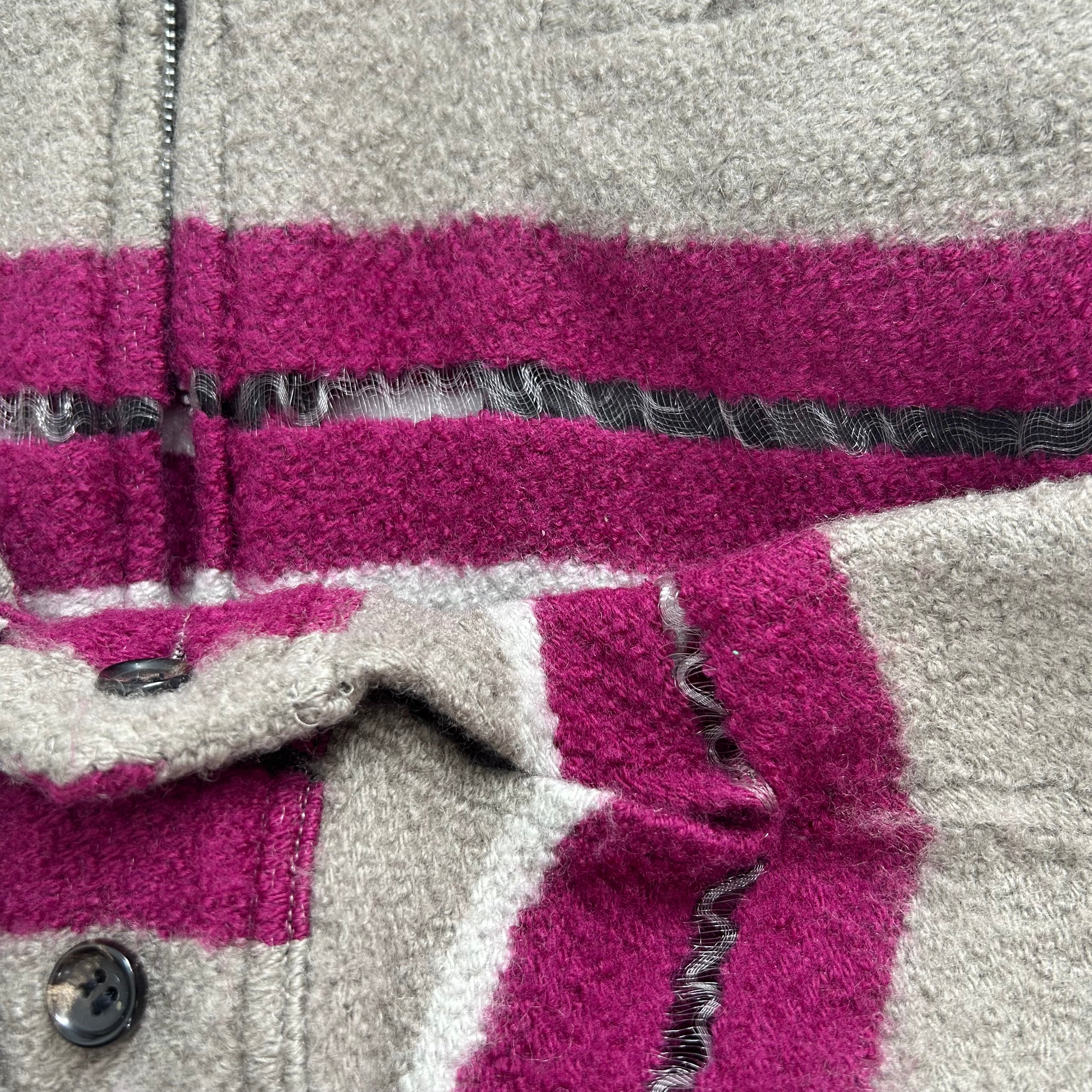 COMME des GARCONS HOMME PLUS/Jacket/L/Wool/GRY/Stripe/AW2004 STRIPED JACKET view 6