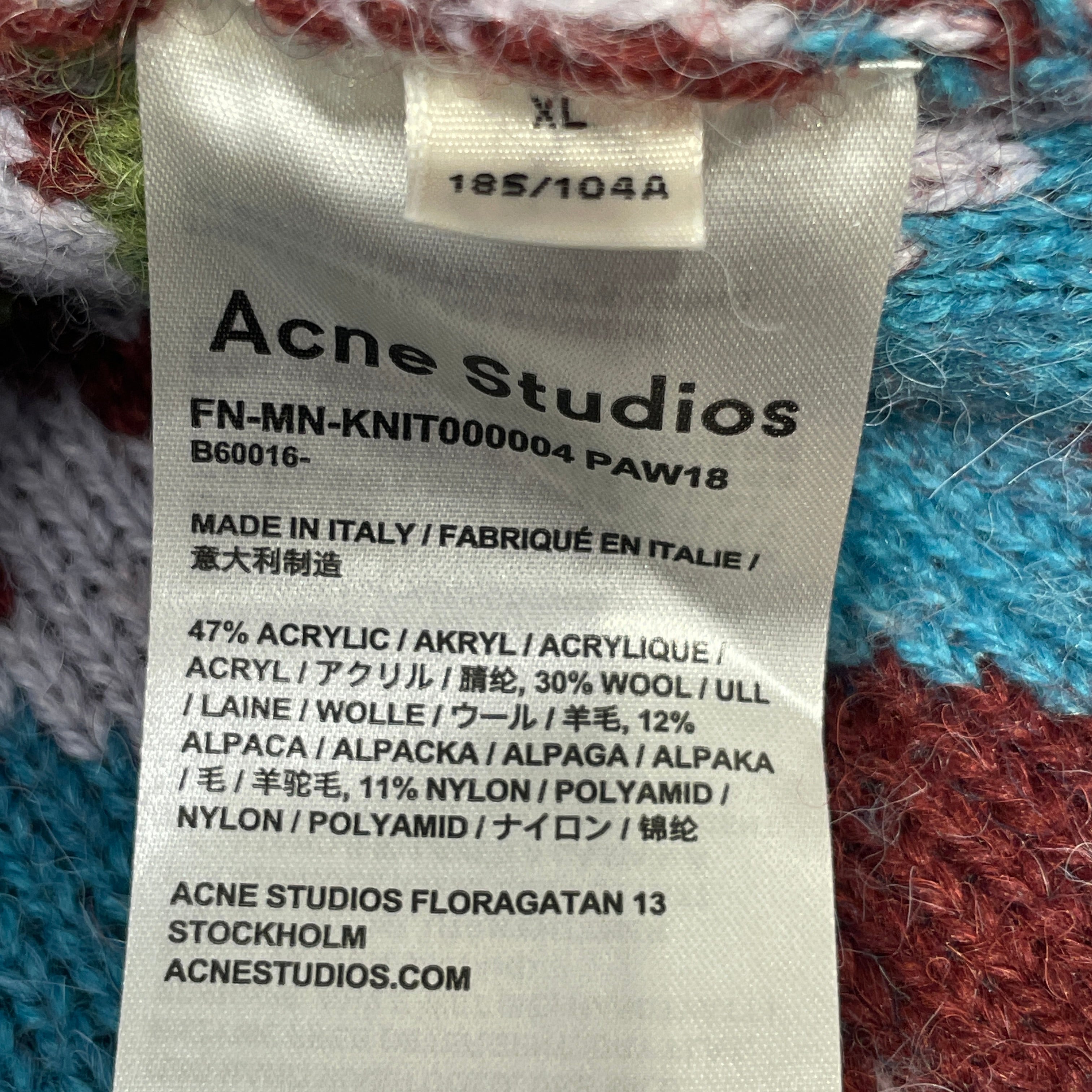 Acne Studios/Vest/XL/All Over Print/Wool/PPL/ view 4