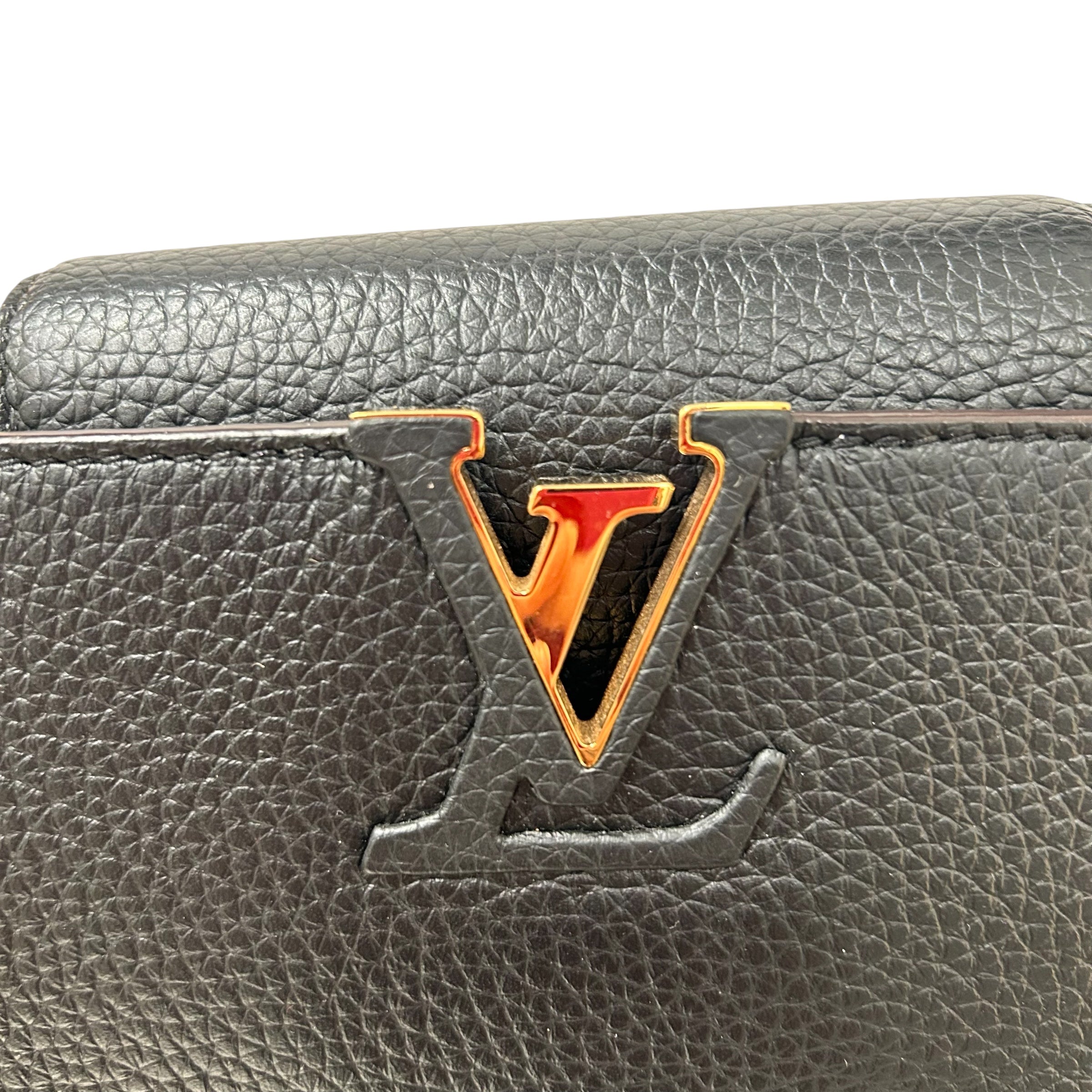 LOUIS VUITTON/Bag/Leather/BLK/CAPUCINES view 7