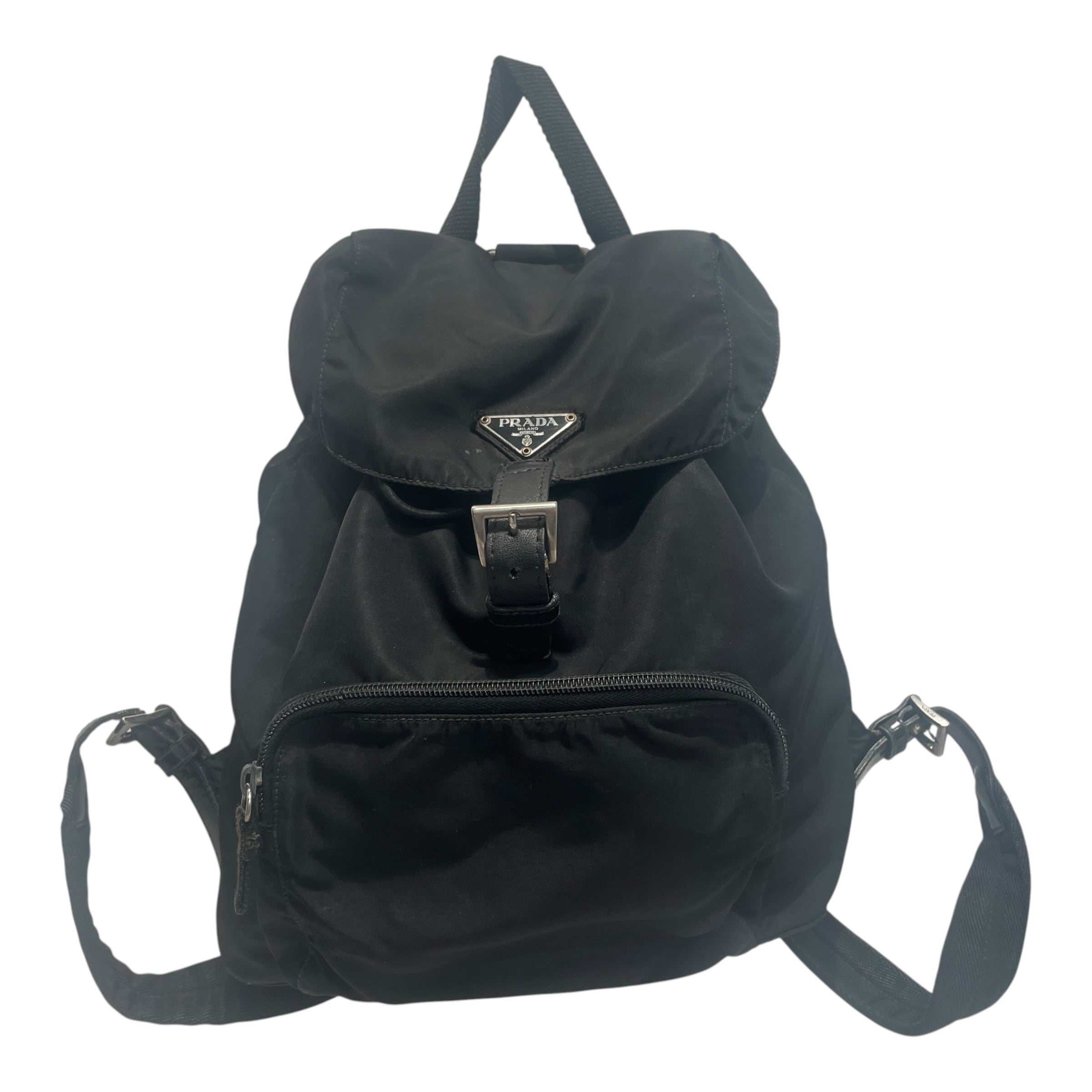 PRADA/Backpack/Nylon/BLK/Drawstring Backpack view 1