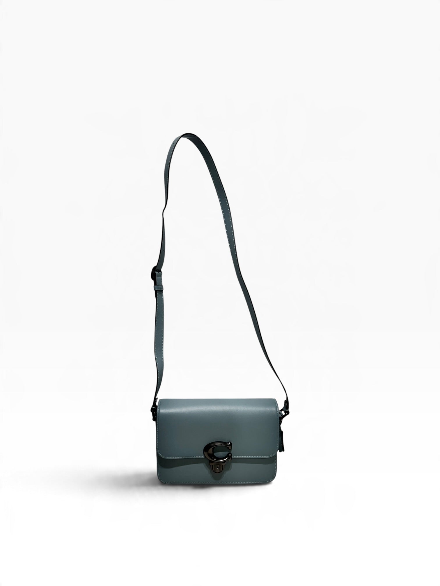 COACH/Cross Body Bag/Leather/BLU/Crossbody Bag w Silver view 1