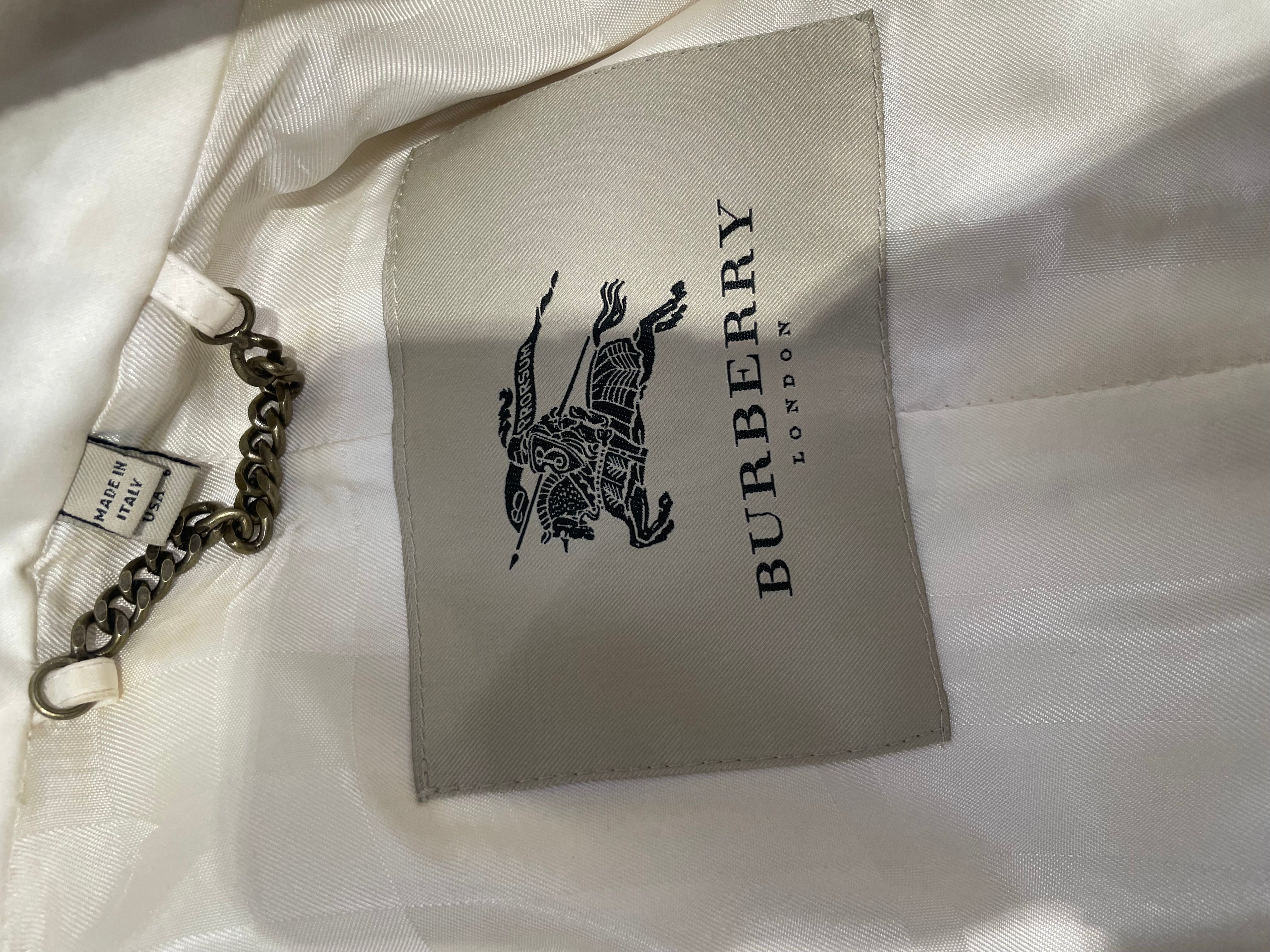 BURBERRY LONDON/Trench Coat/6/Cotton/CRM/gld button/brass hardware/belt view 3