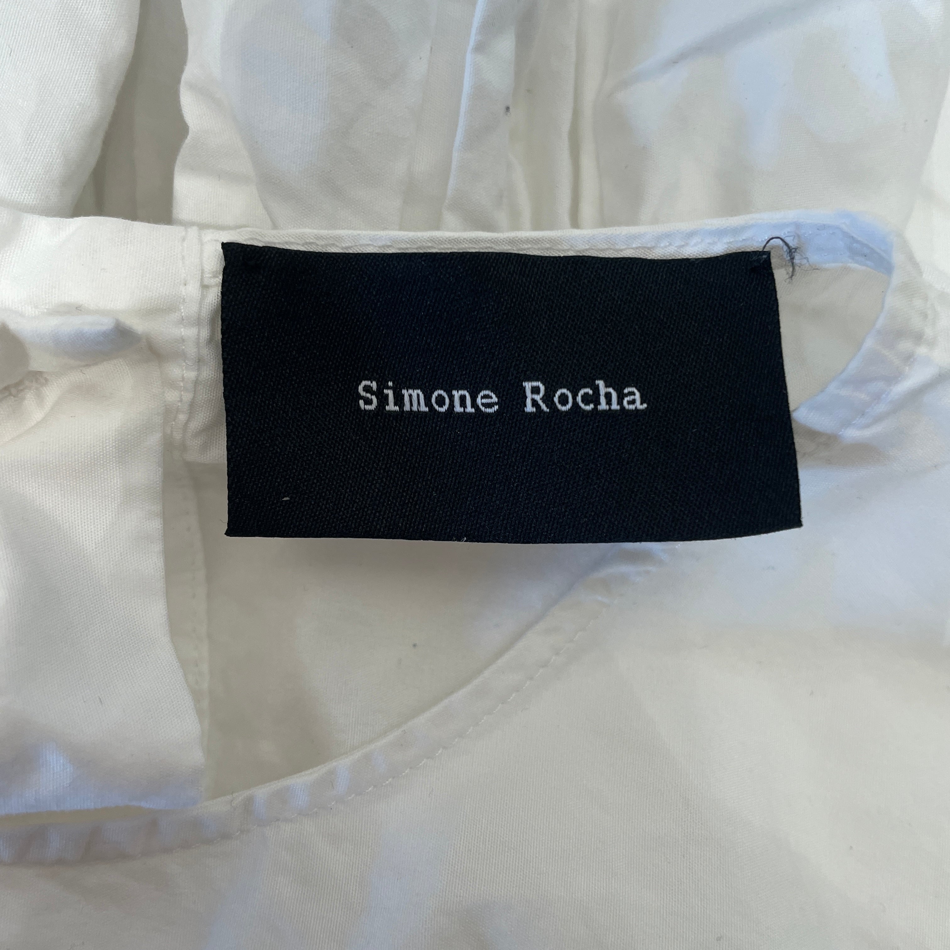 SIMONE ROCHA/SL Dress/Cotton/WHT/ view 3