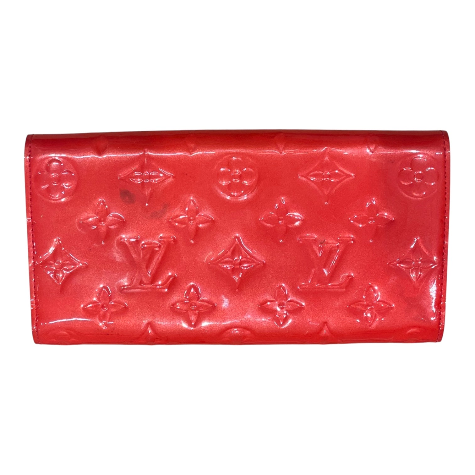 LOUIS VUITTON/Wallet/Monogram/Faux Leather/RED/PATENT LEATHER view 2