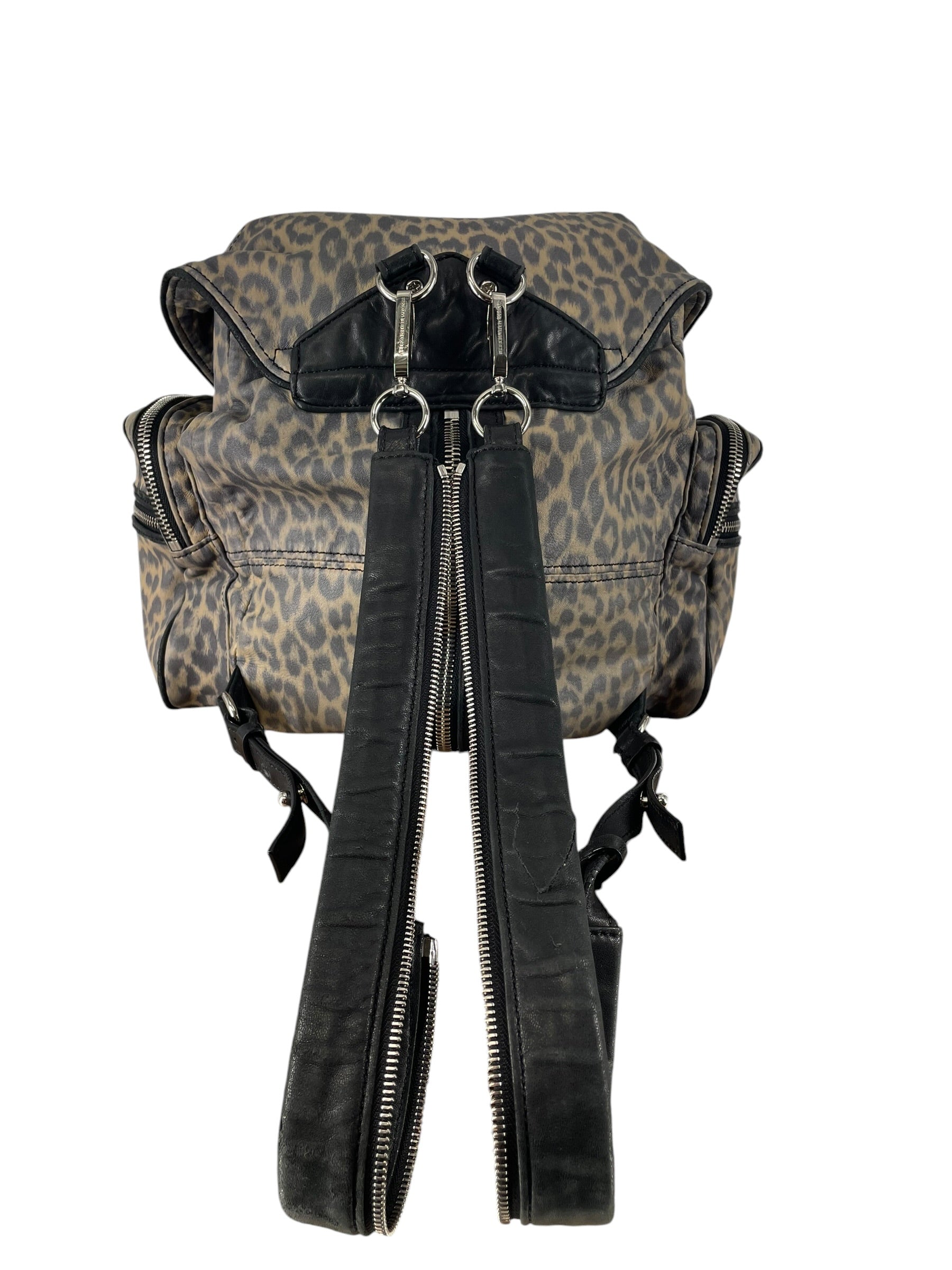 Alexander Wang/Backpack/Animal Pattern/Leather/MLT/Leopard Multi Zipper Backpack view 5