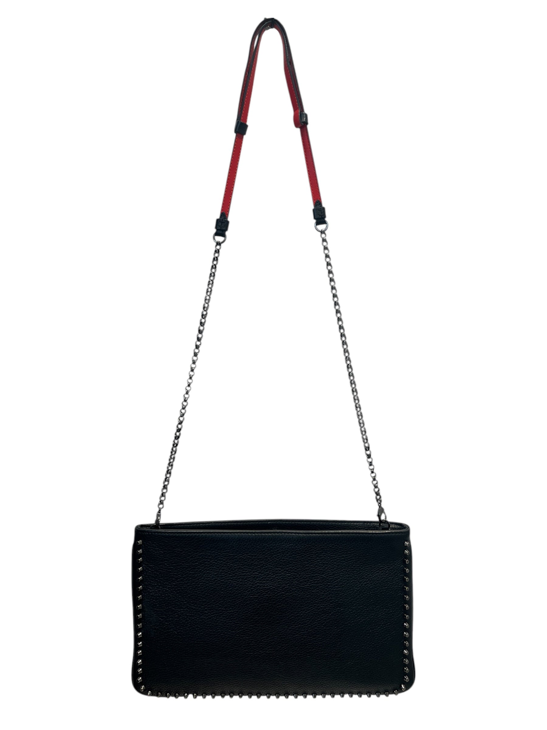 Christian Louboutin/Cross Body Bag/Leather/BLK/Studded view 2
