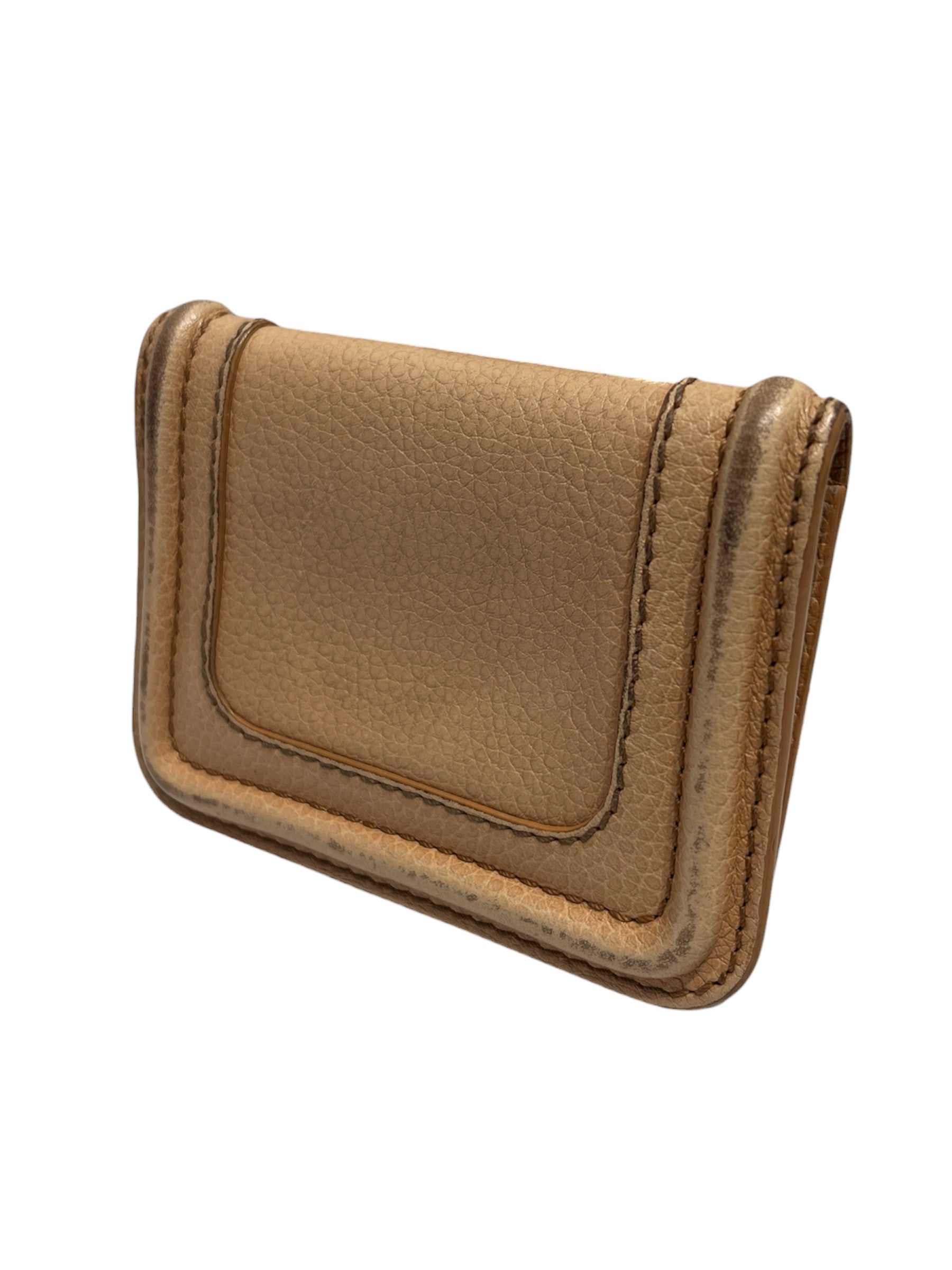 Chloe/Bifold Wallet/Leather/BEG/ view 2