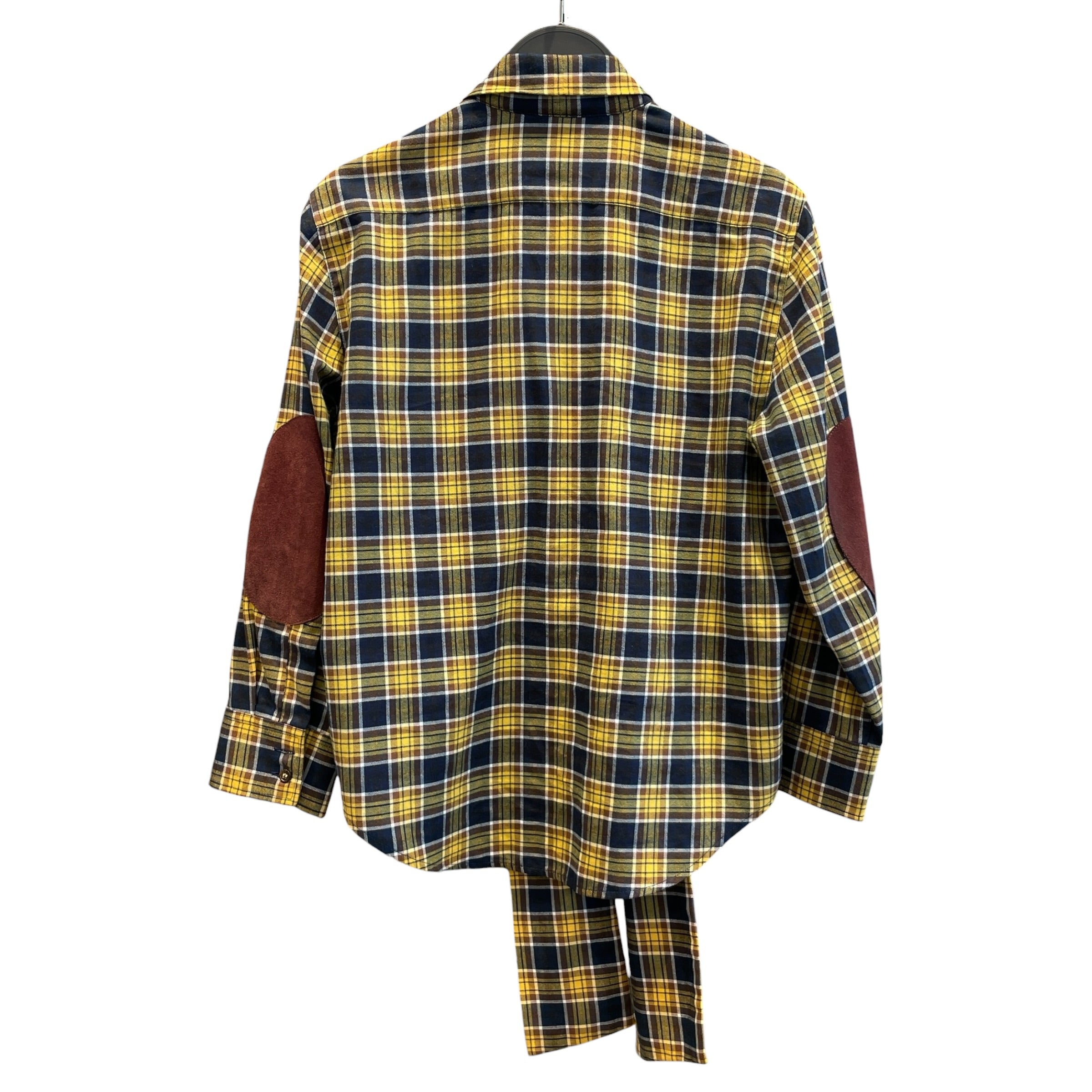 DSQUARED2/Flannel Shirt/38/Cotton/MLT/Plaid/elbow patch, neck tie flannel view 2