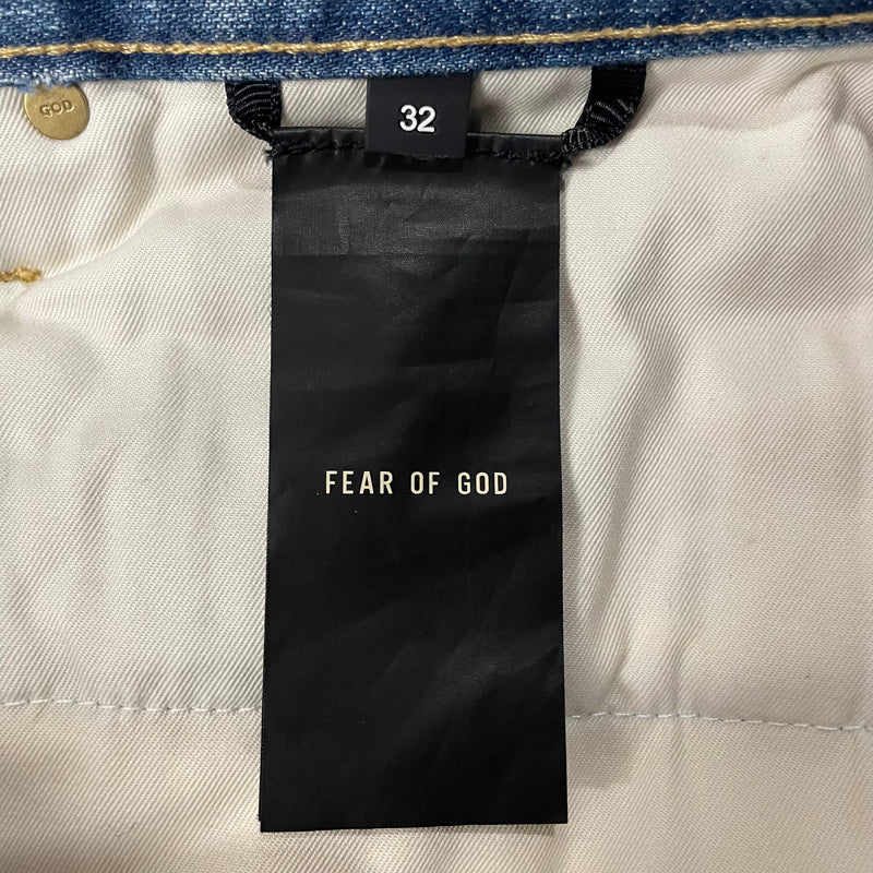 FEAR OF GOD/Skinny Pants/32/Denim/BLU/SIXTH COLLECTION / KNEE SLITS