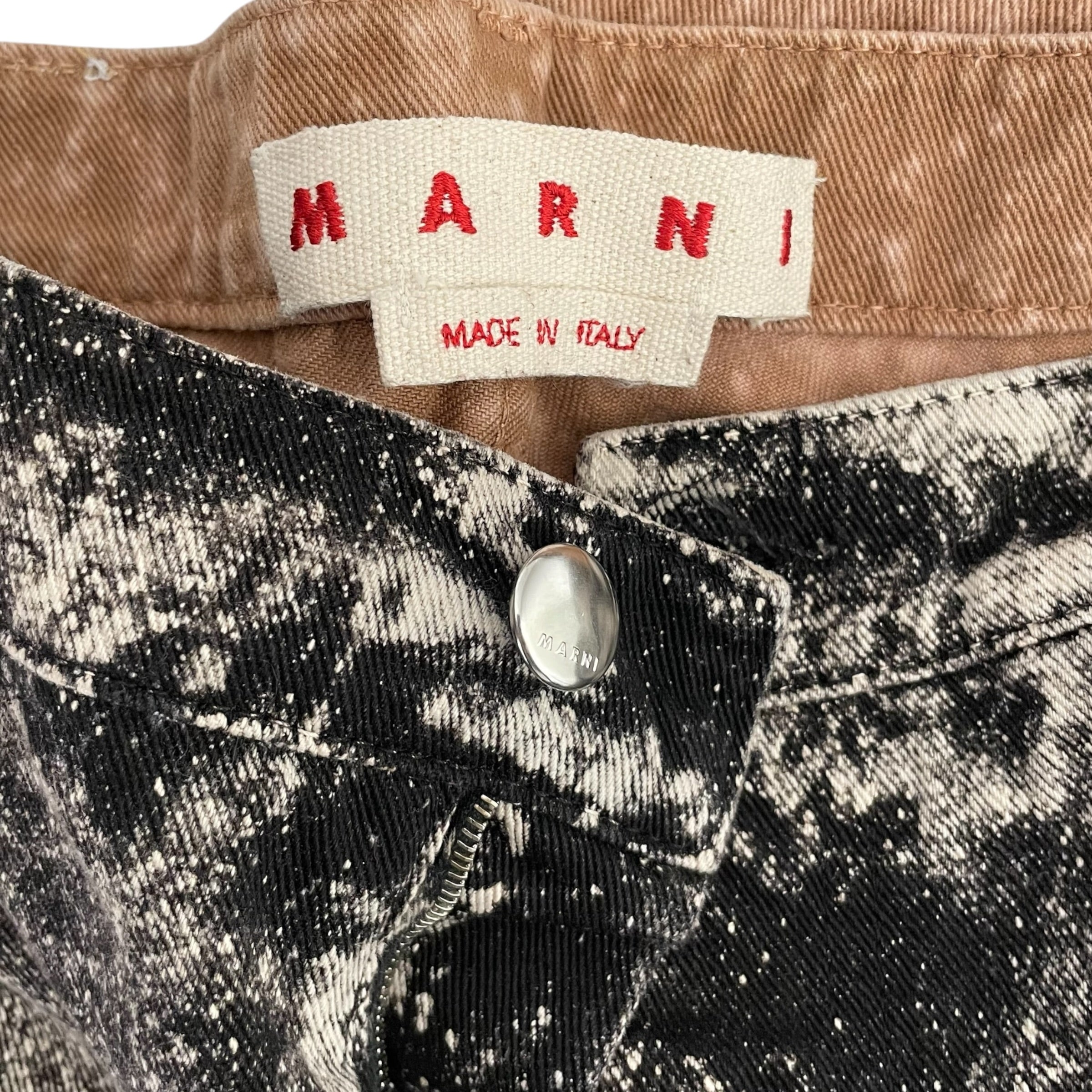MARNI/Skinny Pants/40/Denim/BLK/SHREDDED view 3