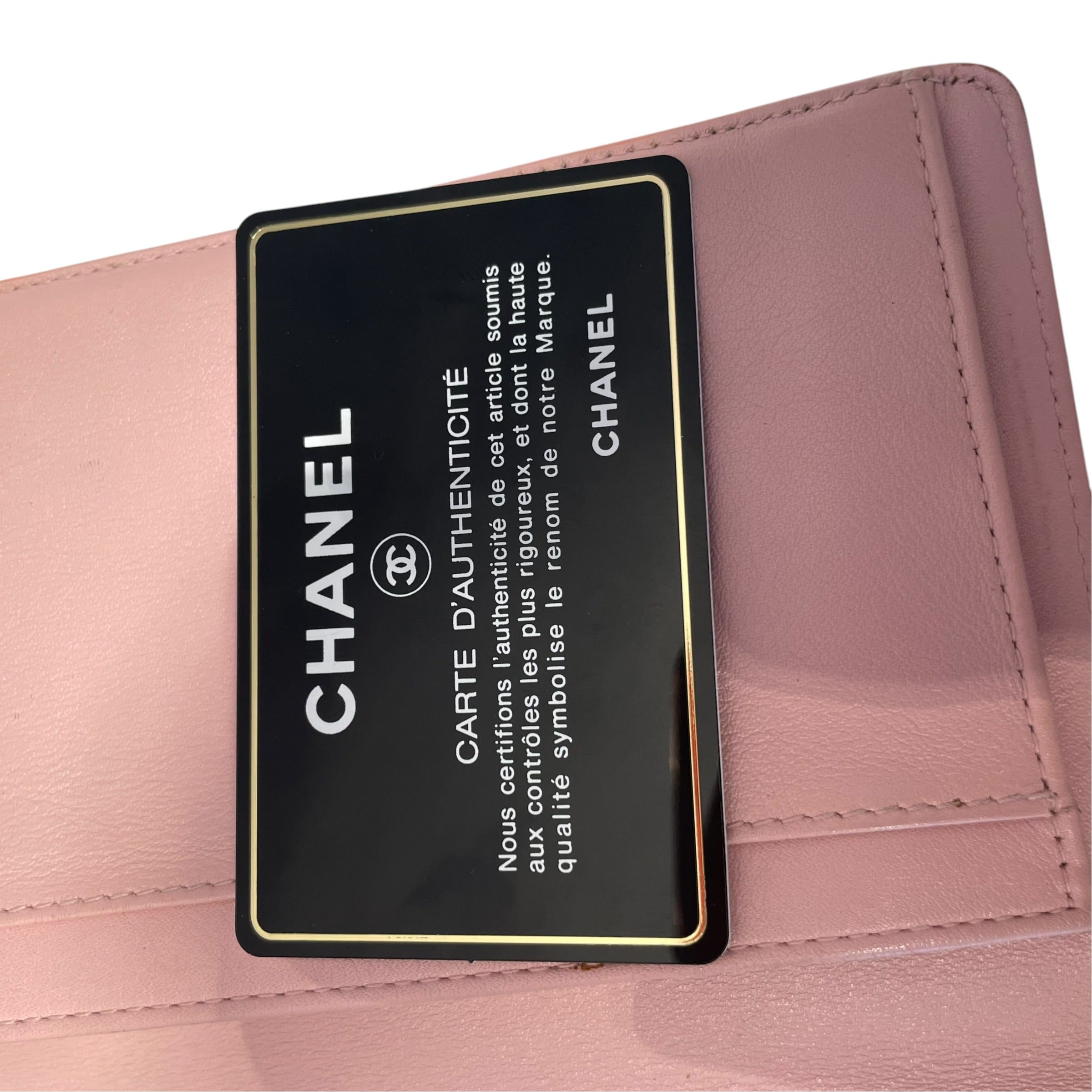 CHANEL/Long Wallet/Leather/PNK/L's/interlocking cc logo view 6