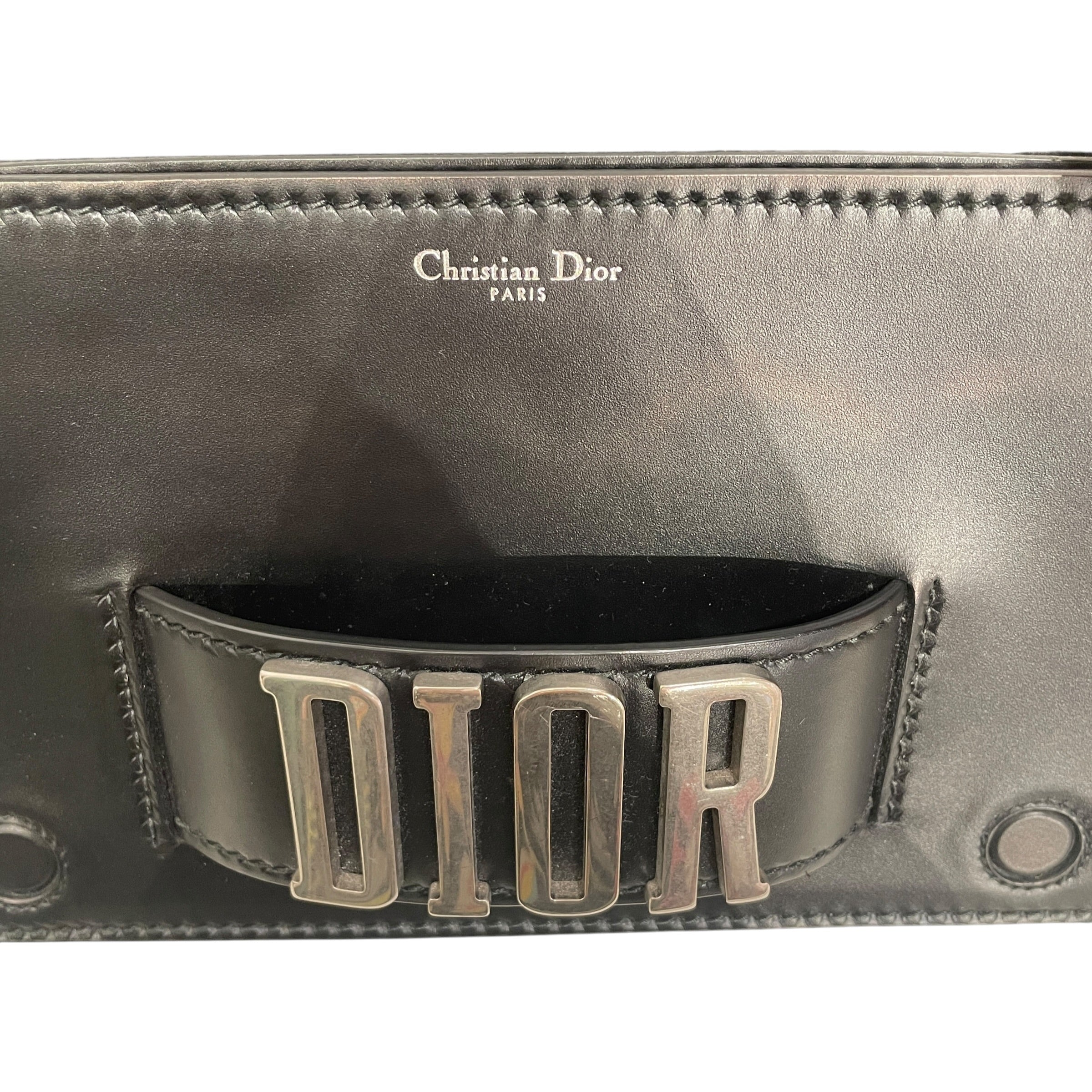 Christian Dior/Cross Body Bag/Leather/BLK/19-MA-0127 view 7