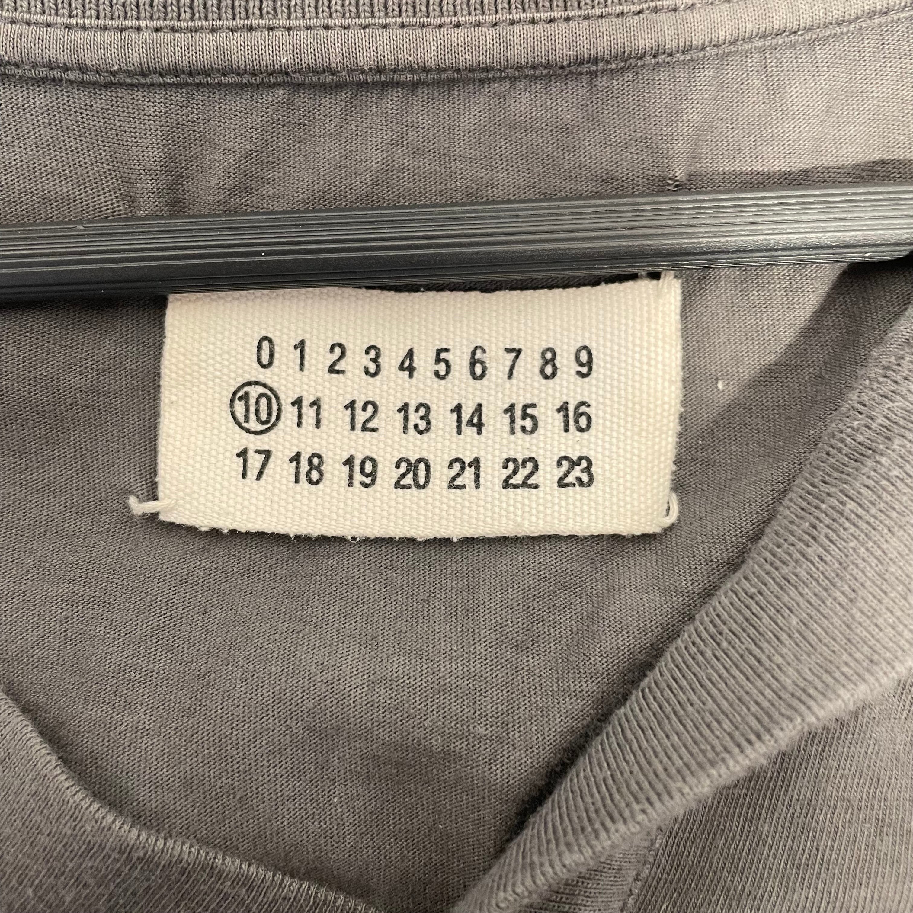 Maison Margiela/LS T-Shirt/48/Cotton/GRY/Collar & V Neck view 3