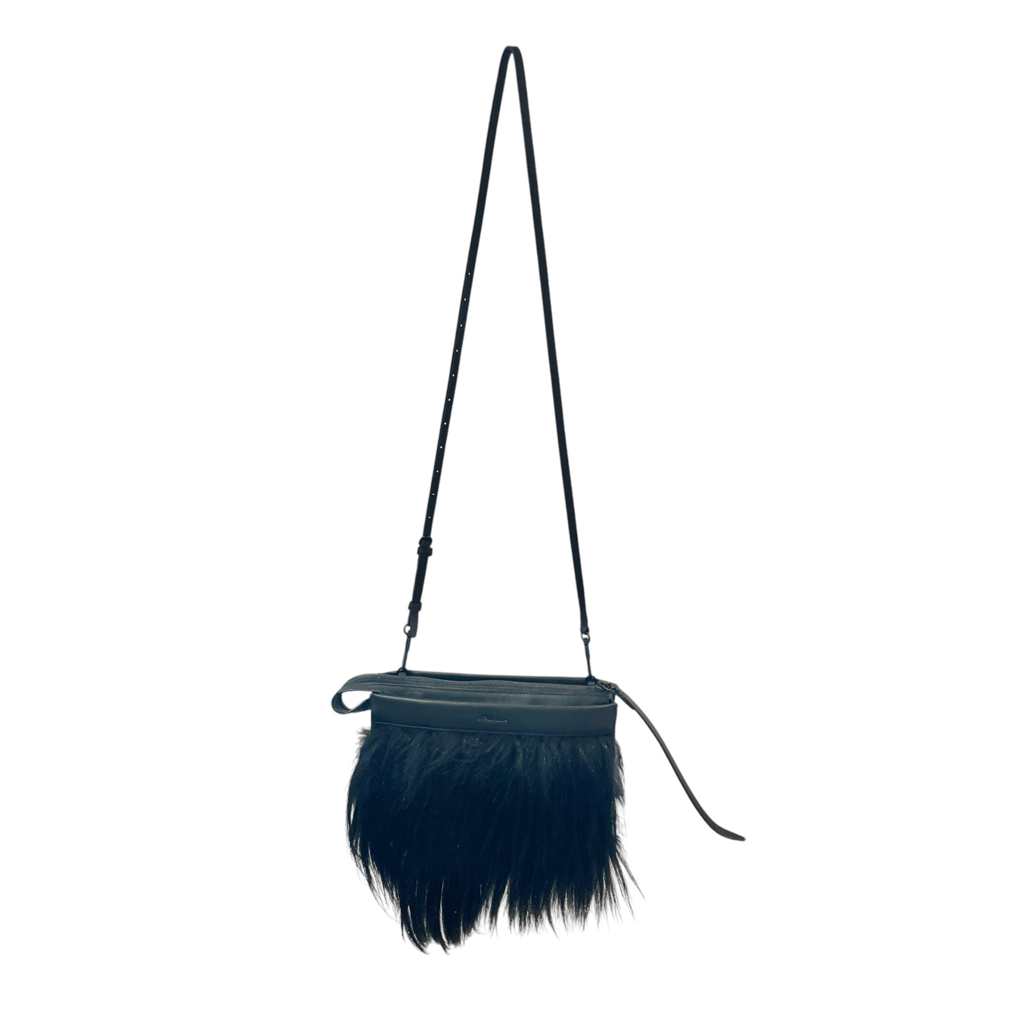 3.1 phillip lim/Cross Body Bag/Fur/BLK/DEPECHE CLUTCH EAST WEST view 1