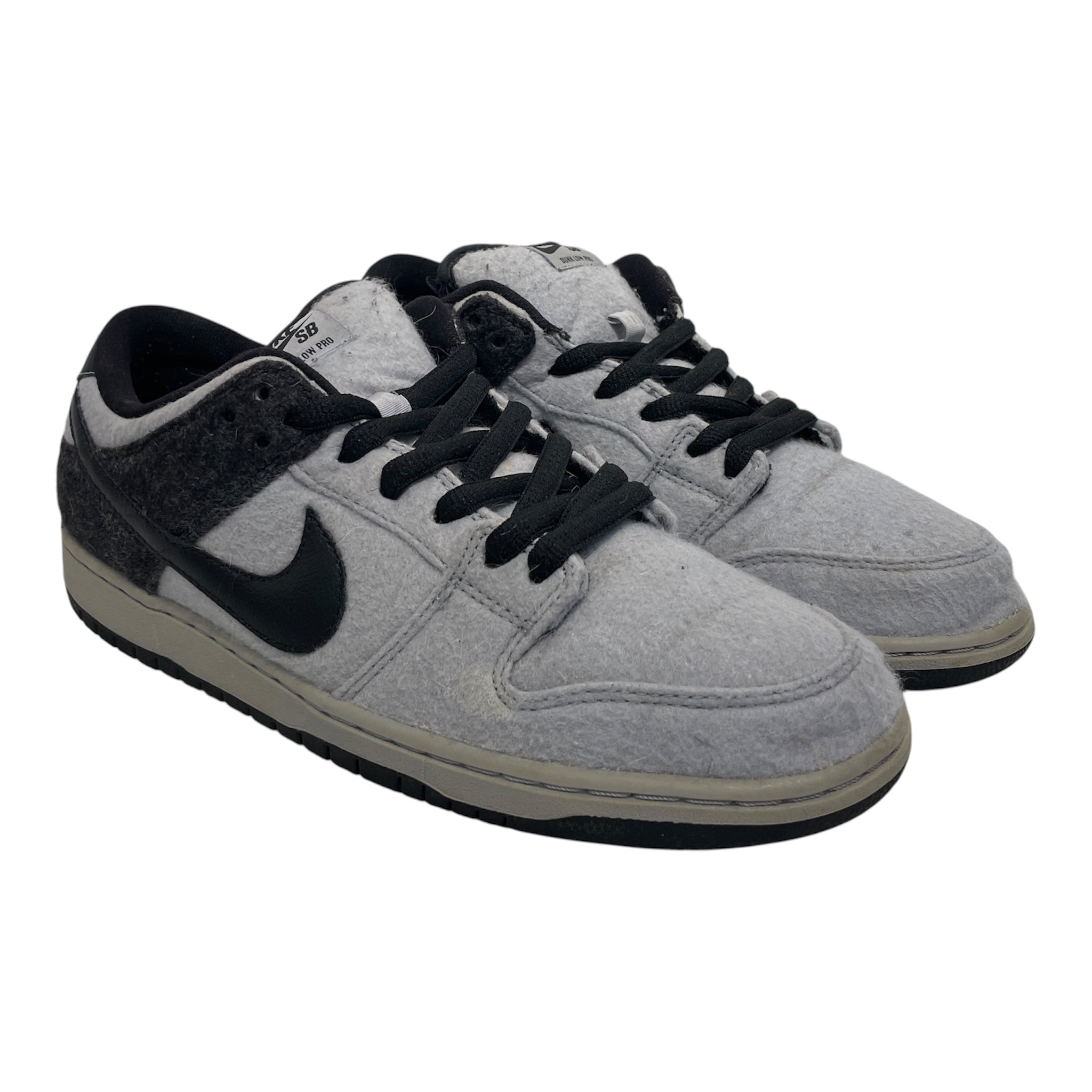 NIKE/SB DUNK LOW PREMIUM/Low-Sneakers/US 10/Wool/GRY/313170-015 view 1