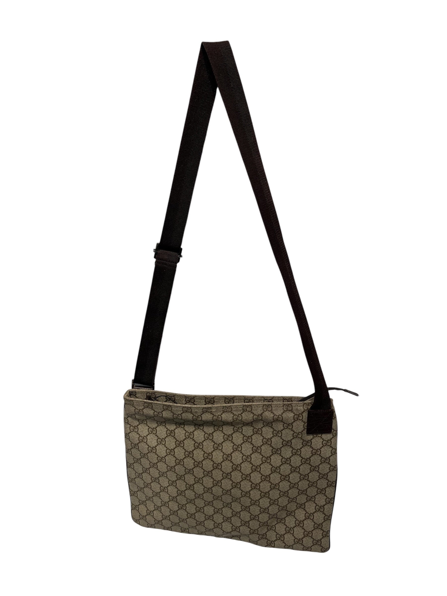 GUCCI/Bag/Leather/KHK/Messenger bag view 4