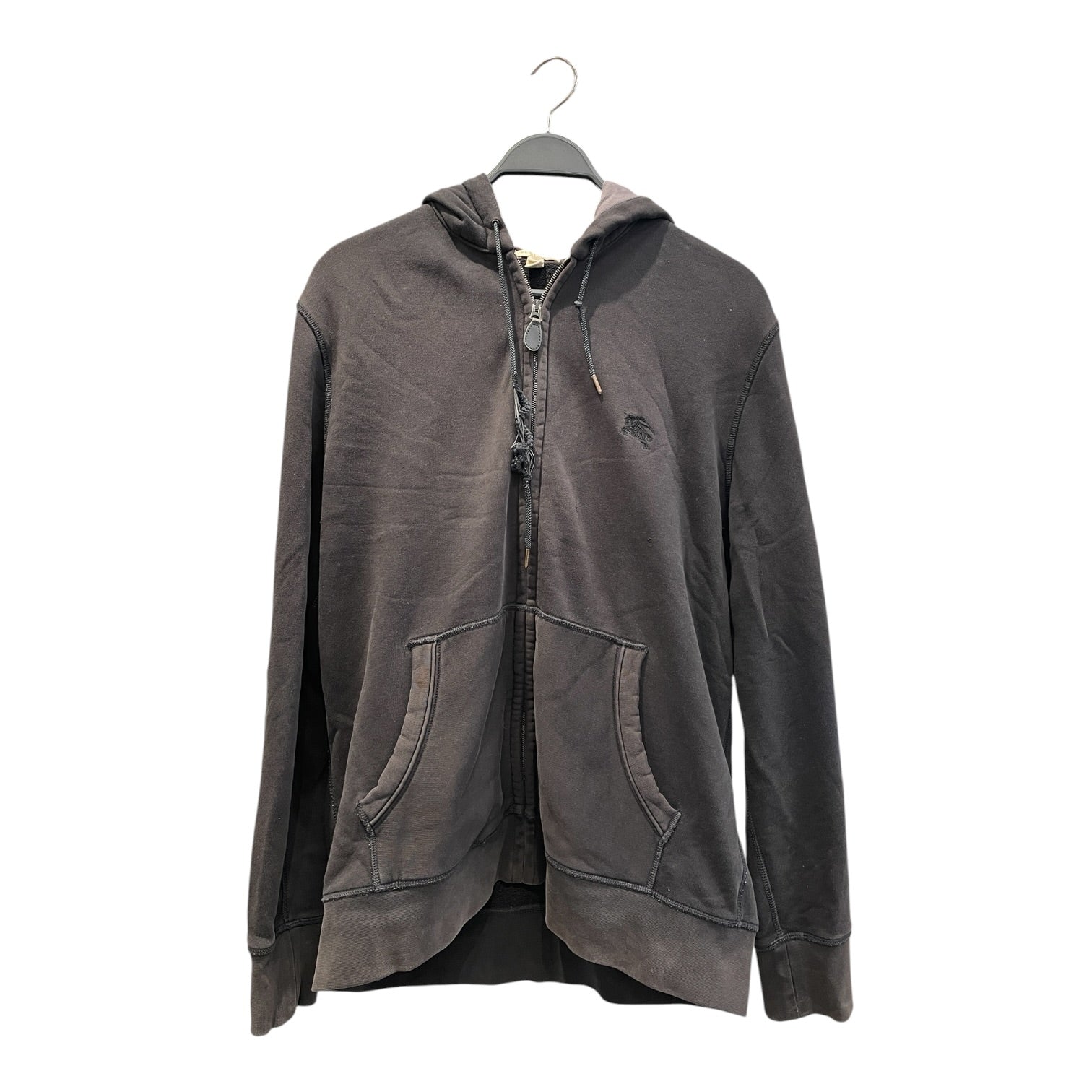 BURBERRY BRIT/Zip Up Hoodie/XXL/Cotton/BLK/BURBERRY BRIT ZIP-UP HOODIE view 1