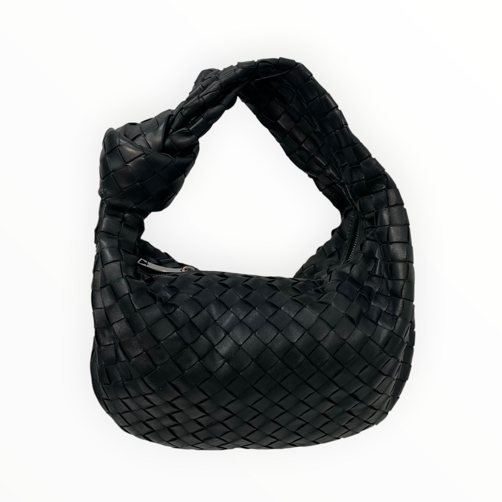 BOTTEGA VENETA/Hand Bag/Leather/BLK/small jodie woven view 2