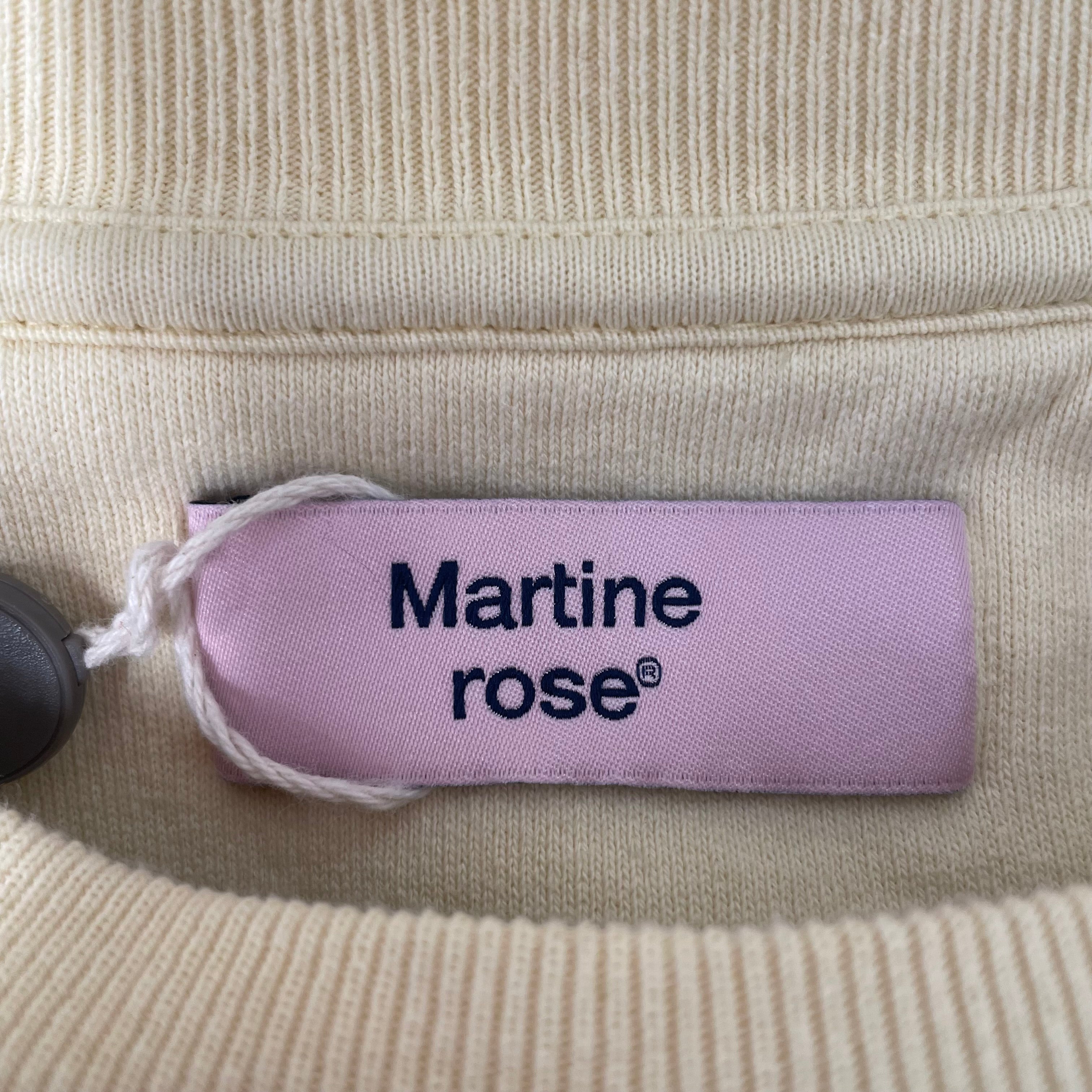 MARTINE ROSE/Sweatshirt/S/Cotton/BEG/LONDON/PARIS/NEW YORK GLOBE view 3