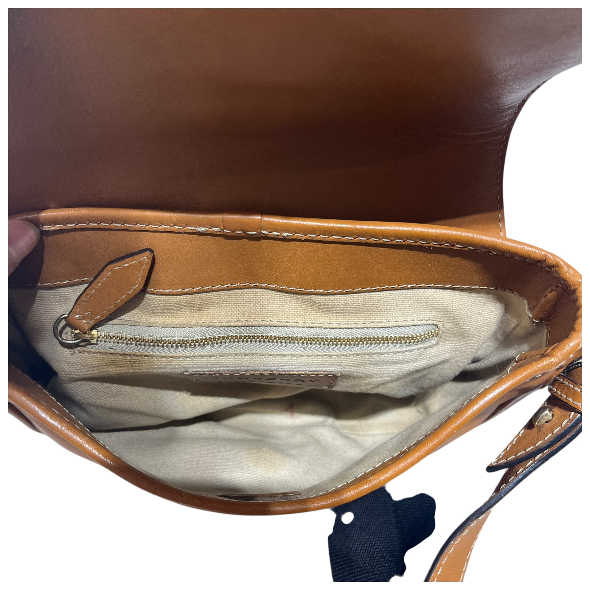 BURBERRY/Cross Body Bag/Leather/CML/BRAIDED BUCKLE view 5