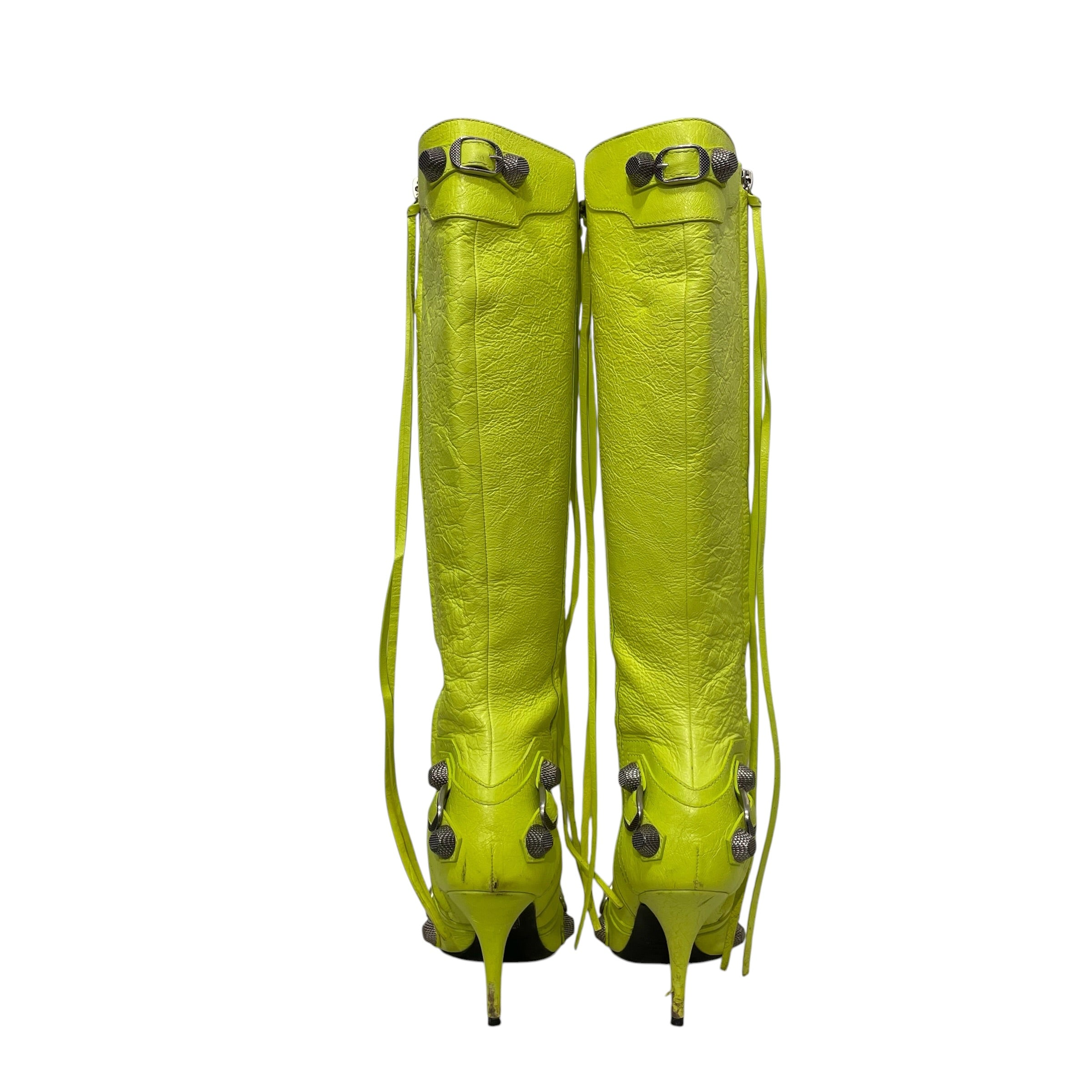 BALENCIAGA/Long Boots/EU 36/Leather/GRN/cagole view 4