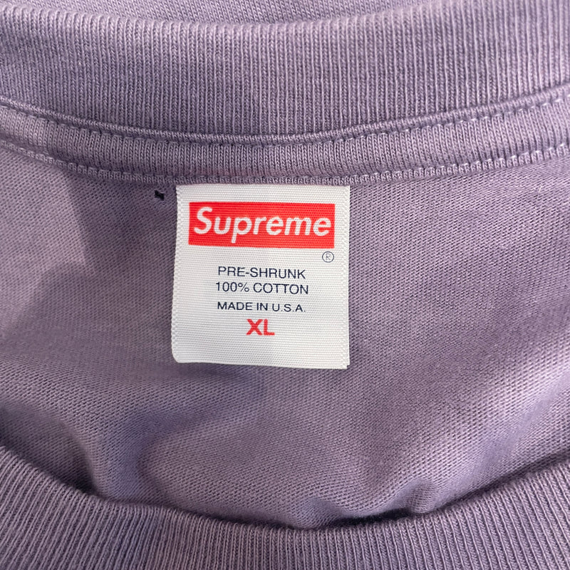 Supreme/T-Shirt/XL/Cotton/PPL/STENCIL PAINT TEE