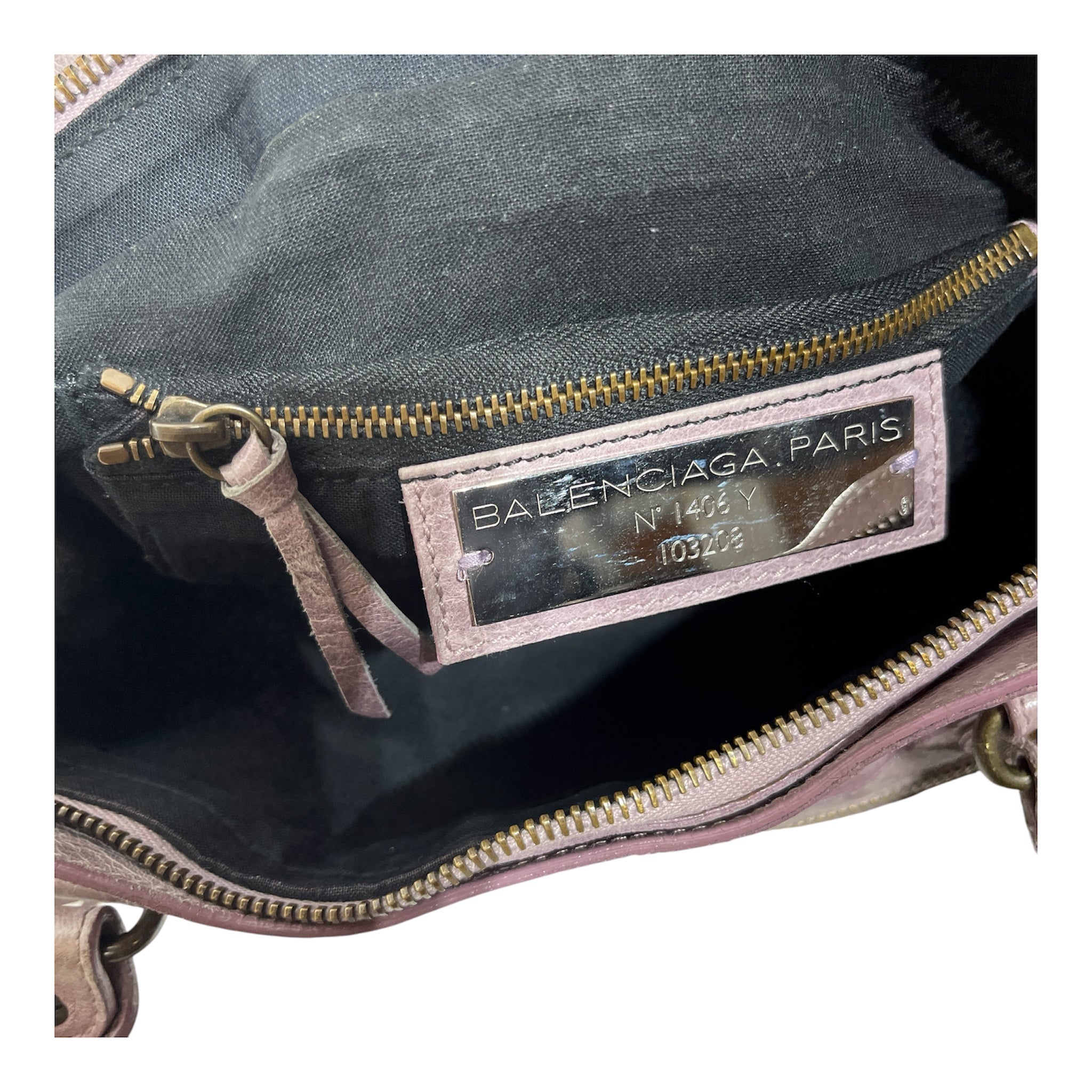 BALENCIAGA/Bag/Leather/PPL/LAVENDER GLD HARDWARE CITY view 3