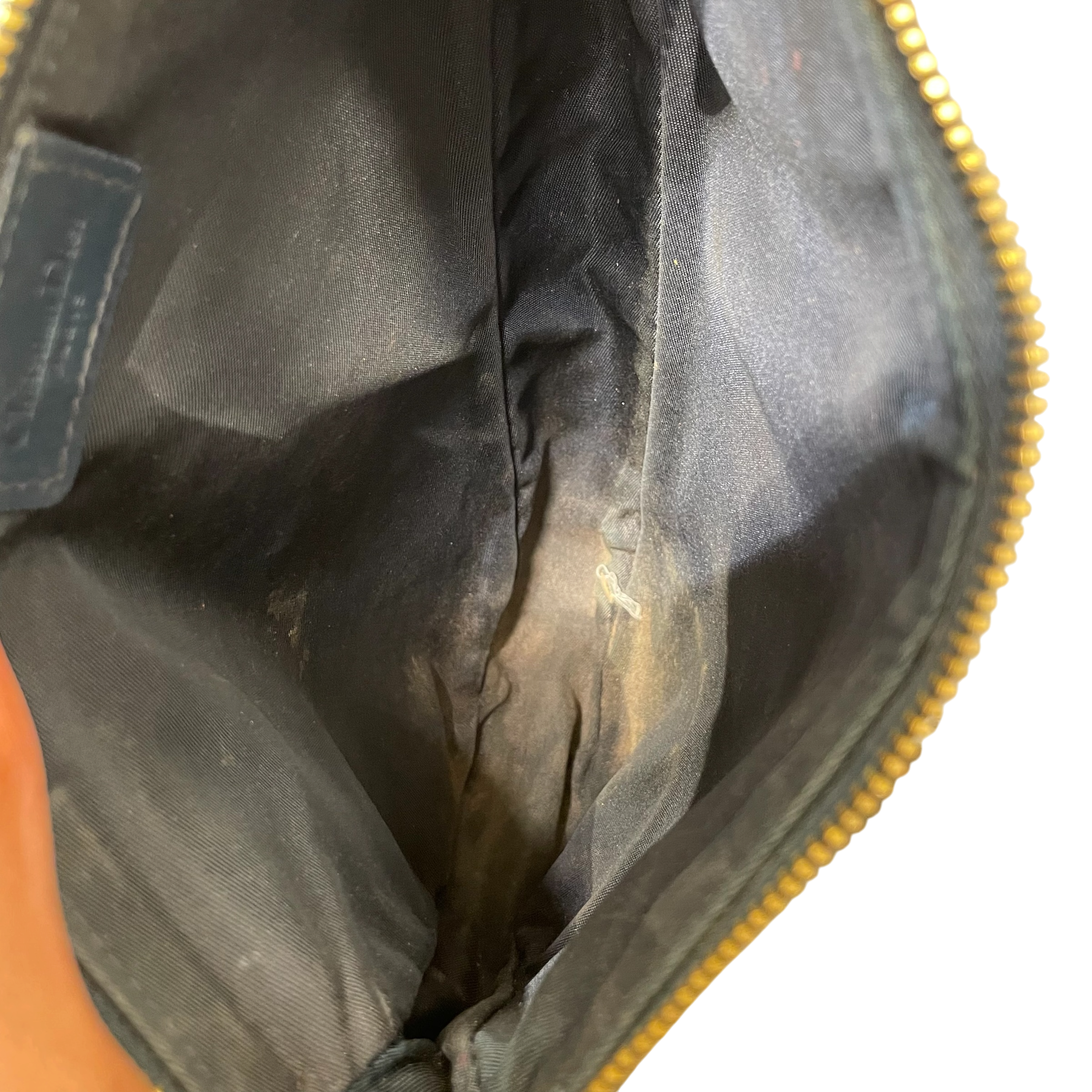 Christian Dior/Hand Bag/Monogram/NVY/Diorissimo Sadle Vintage Bag view 4