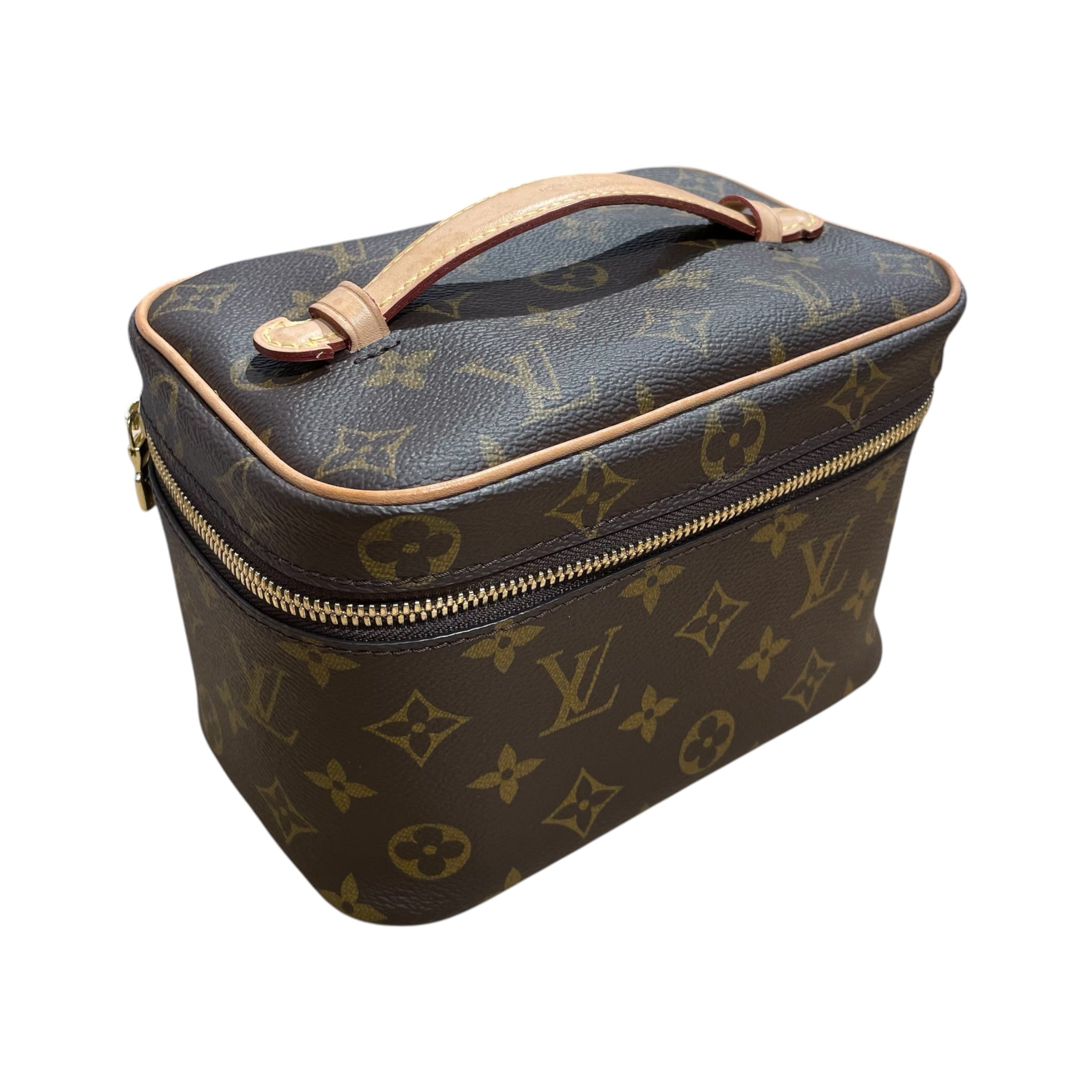 LOUIS VUITTON/Bag/Monogram/Leather/BRW/vanty case view 6
