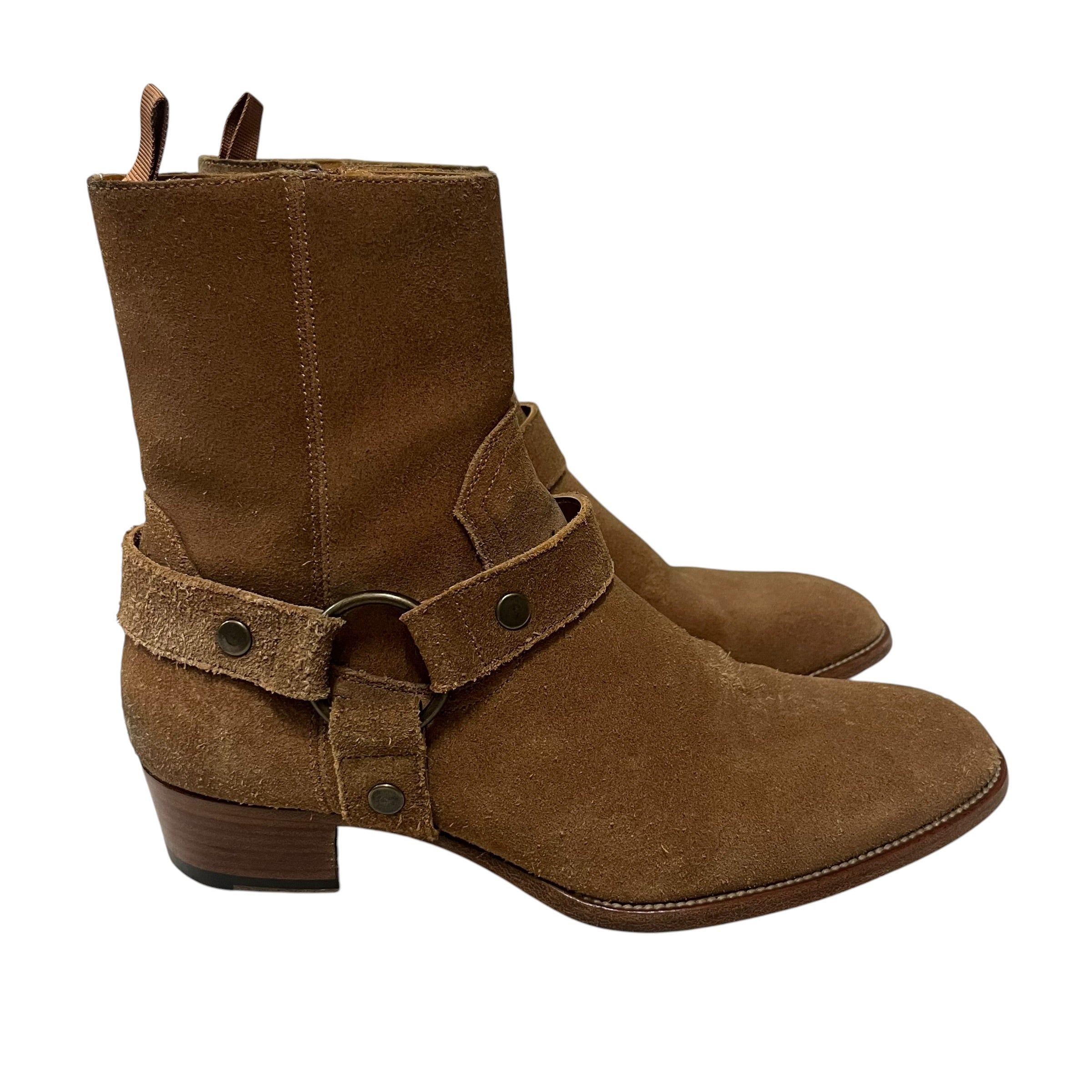 YVES SAINT LAURENT/Boots/EU 40/Suede/BEG/wyatt harness view 12