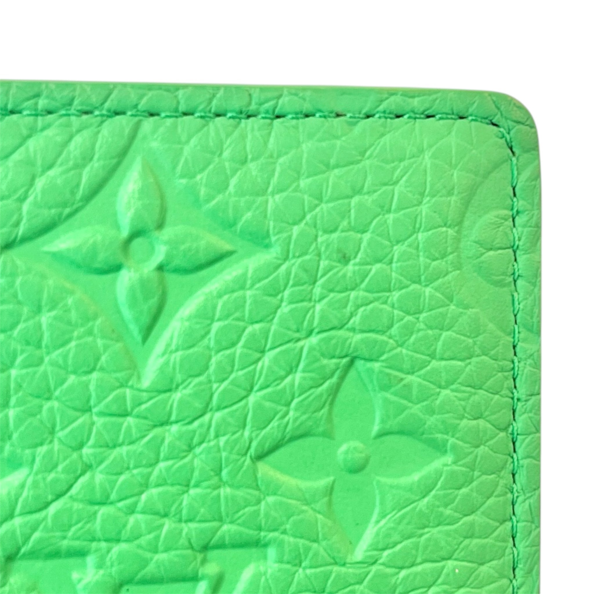 LOUIS VUITTON/Trifold Wallet/Leather/GRN/ view 6