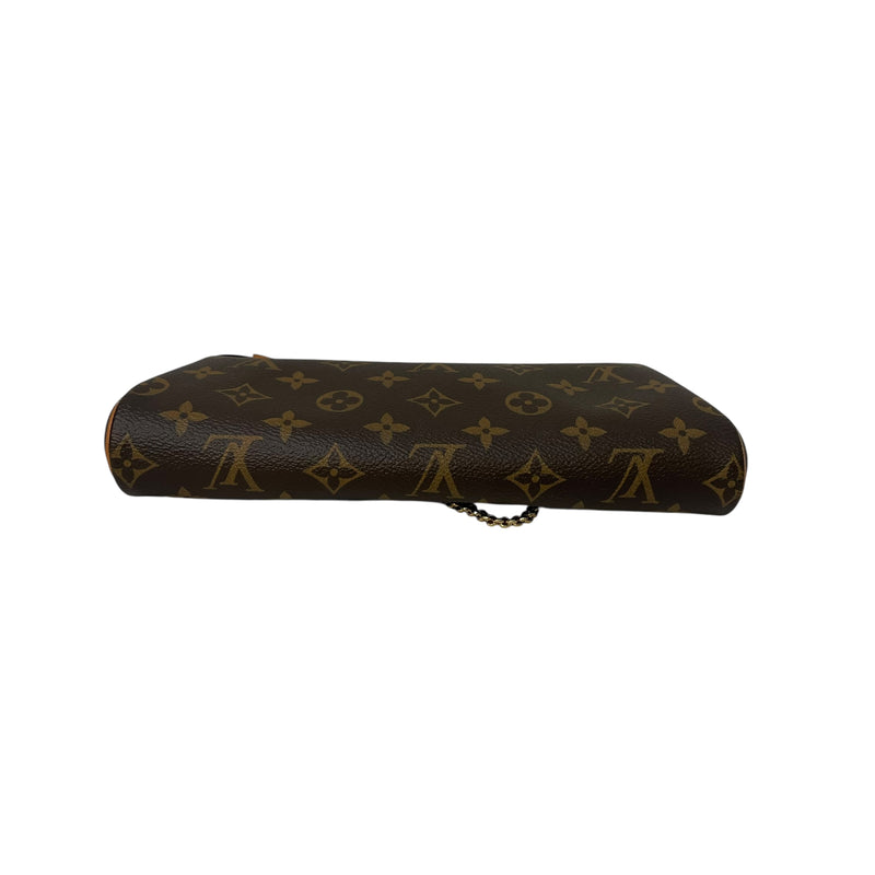 LOUIS VUITTON/Pouch/Monogram/Leather/BRW/EVA POUCHETTE W/ CHAIN