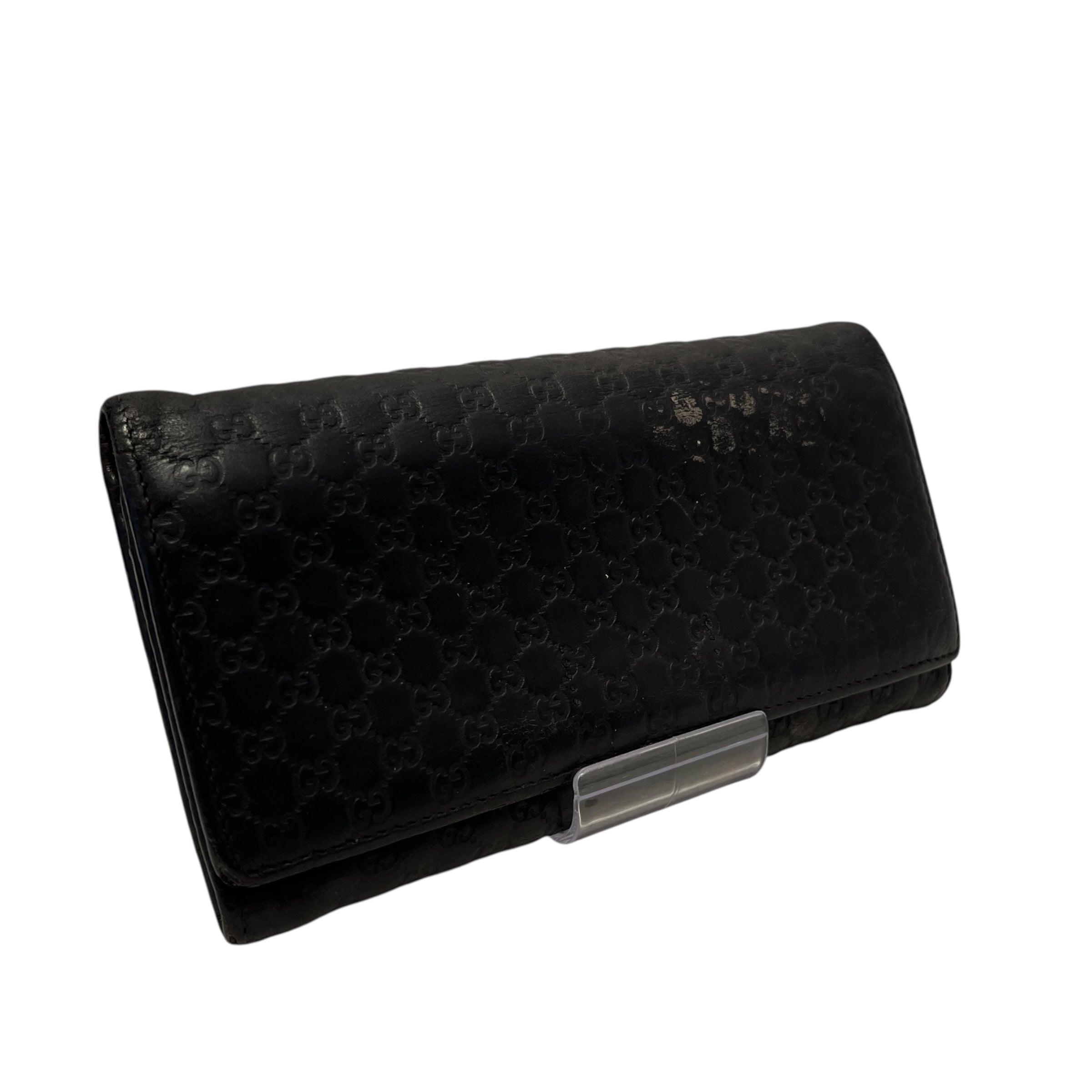 GUCCI/Long Wallet/Leather/BLK/MICROSHIMA view 2